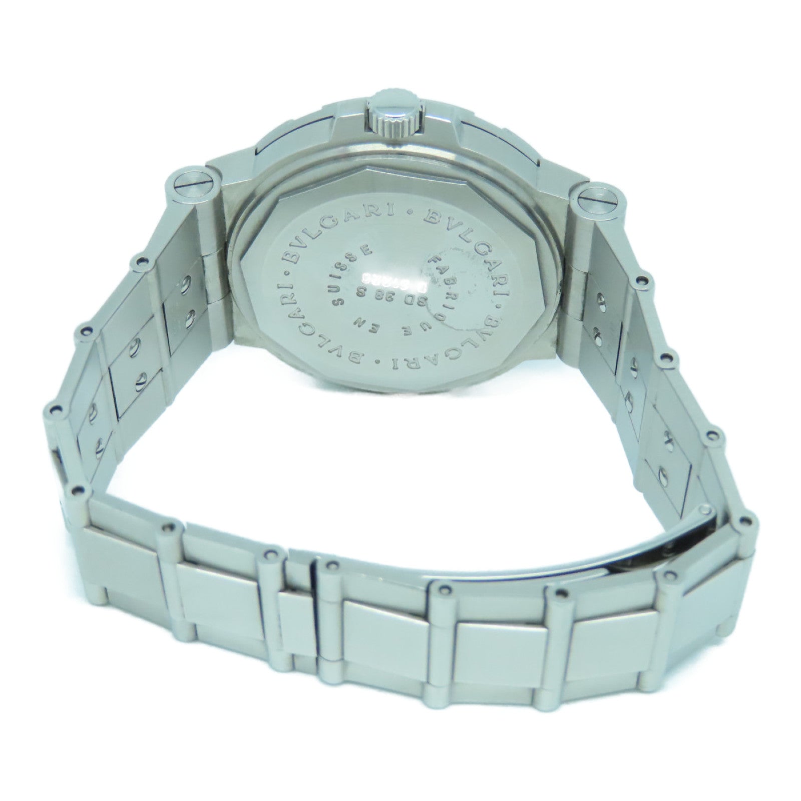 BVLGARI Watch不鏽鋼手錶自動機芯黒色