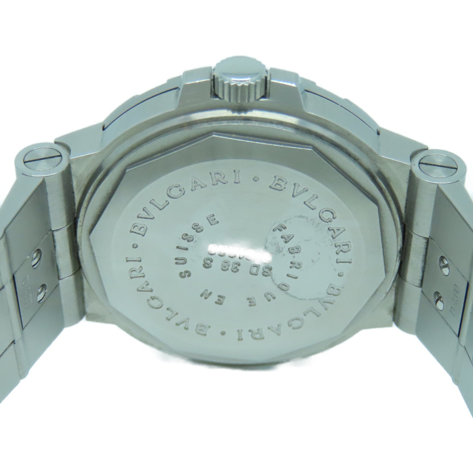 BVLGARI Watch不鏽鋼手錶自動機芯黒色
