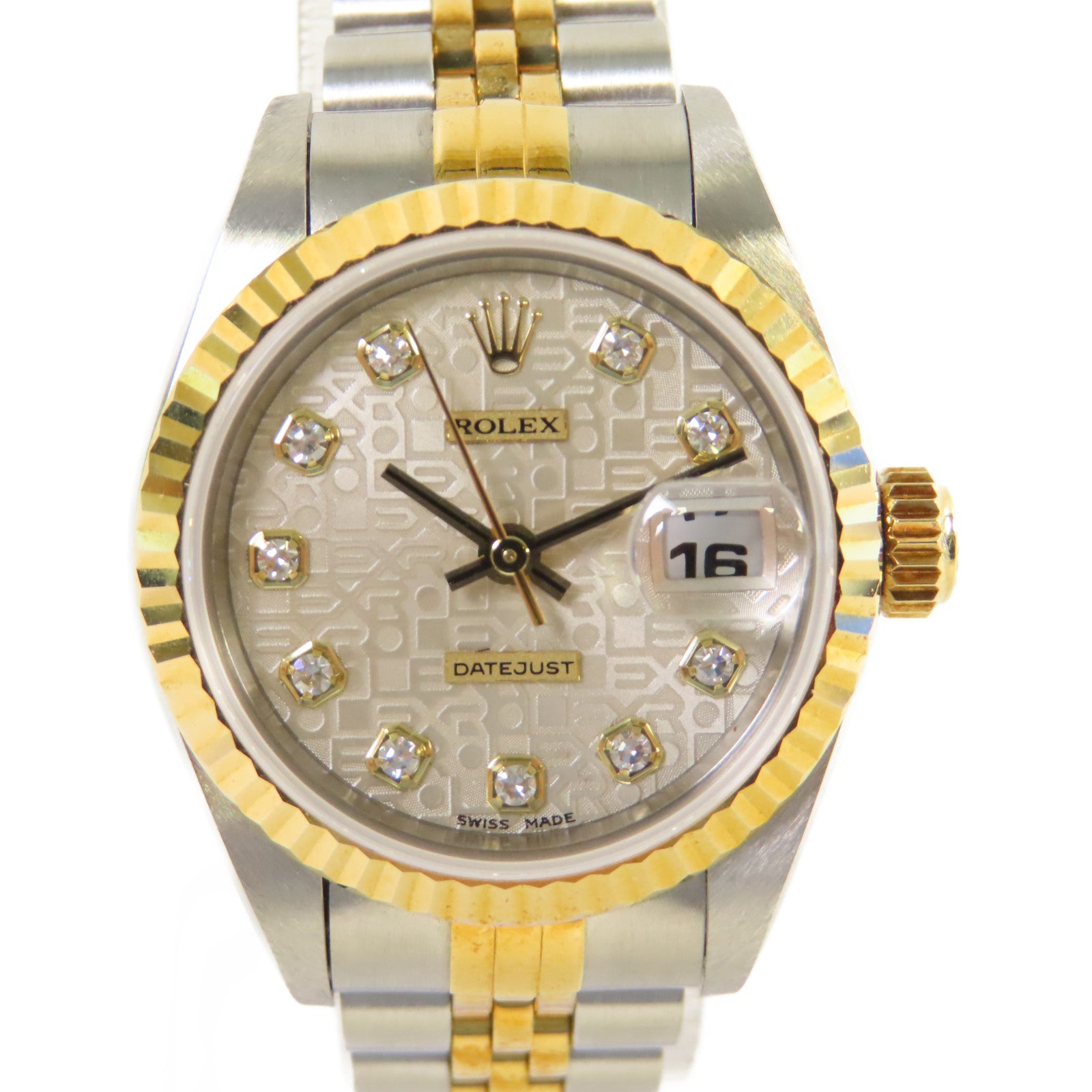 ROLEX Datejust 26mm Watch18K黃金/不鏽鋼自動機芯手錶貝殼色/金色/銀色