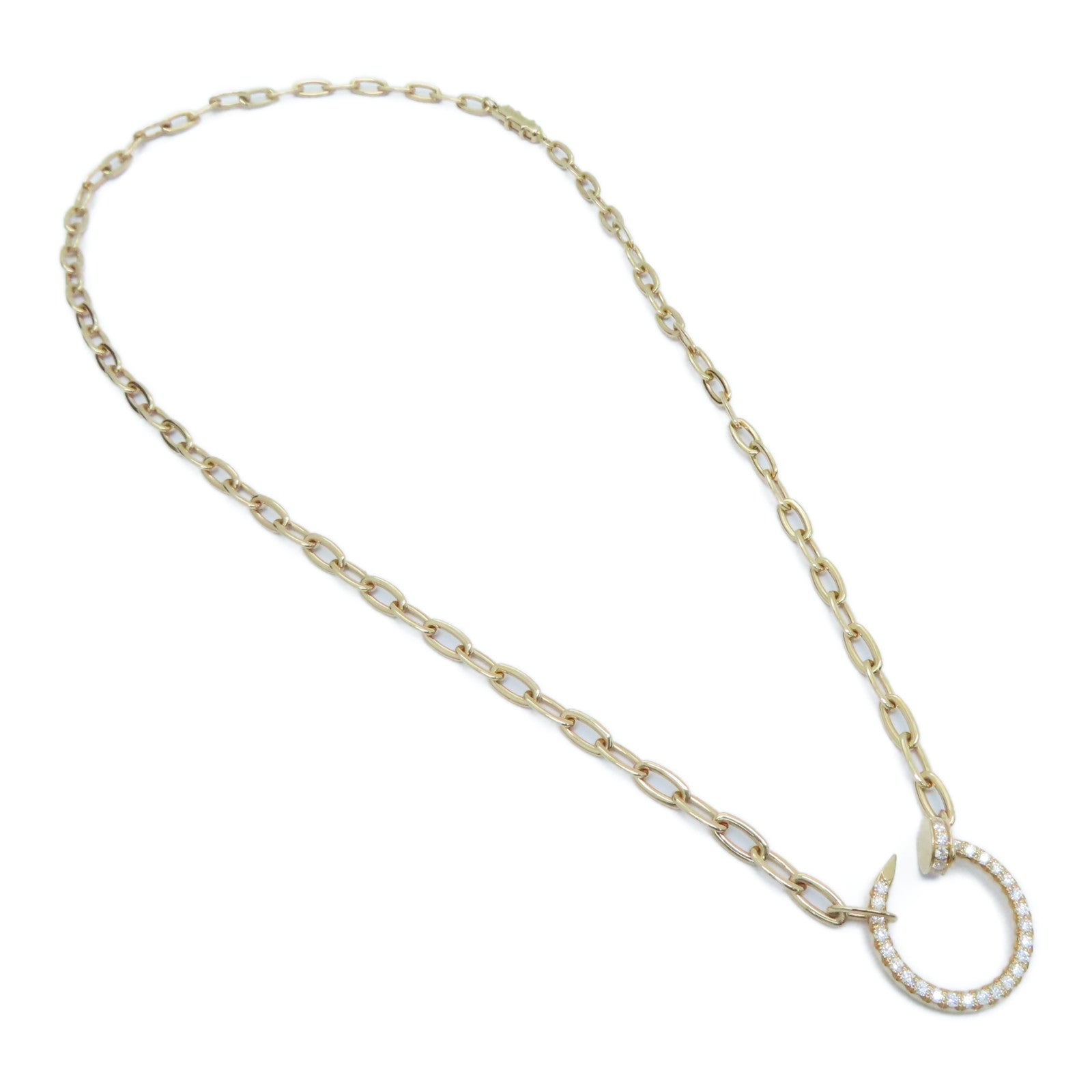 CARTIER 18K玫瑰金Just Un Clou Cartier Necklace钻石颈錬
