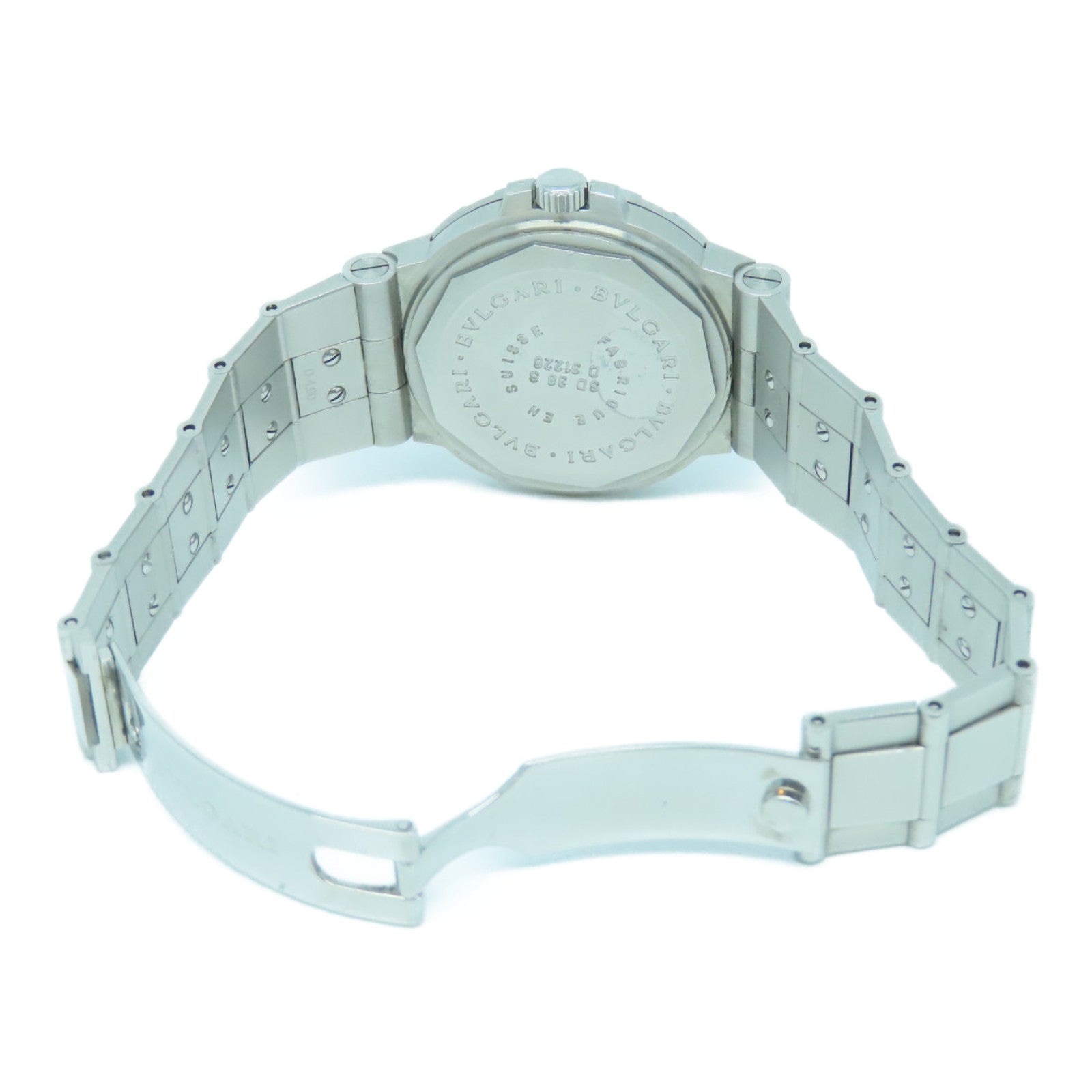 BVLGARI Watch不鏽鋼手錶自動機芯黒色