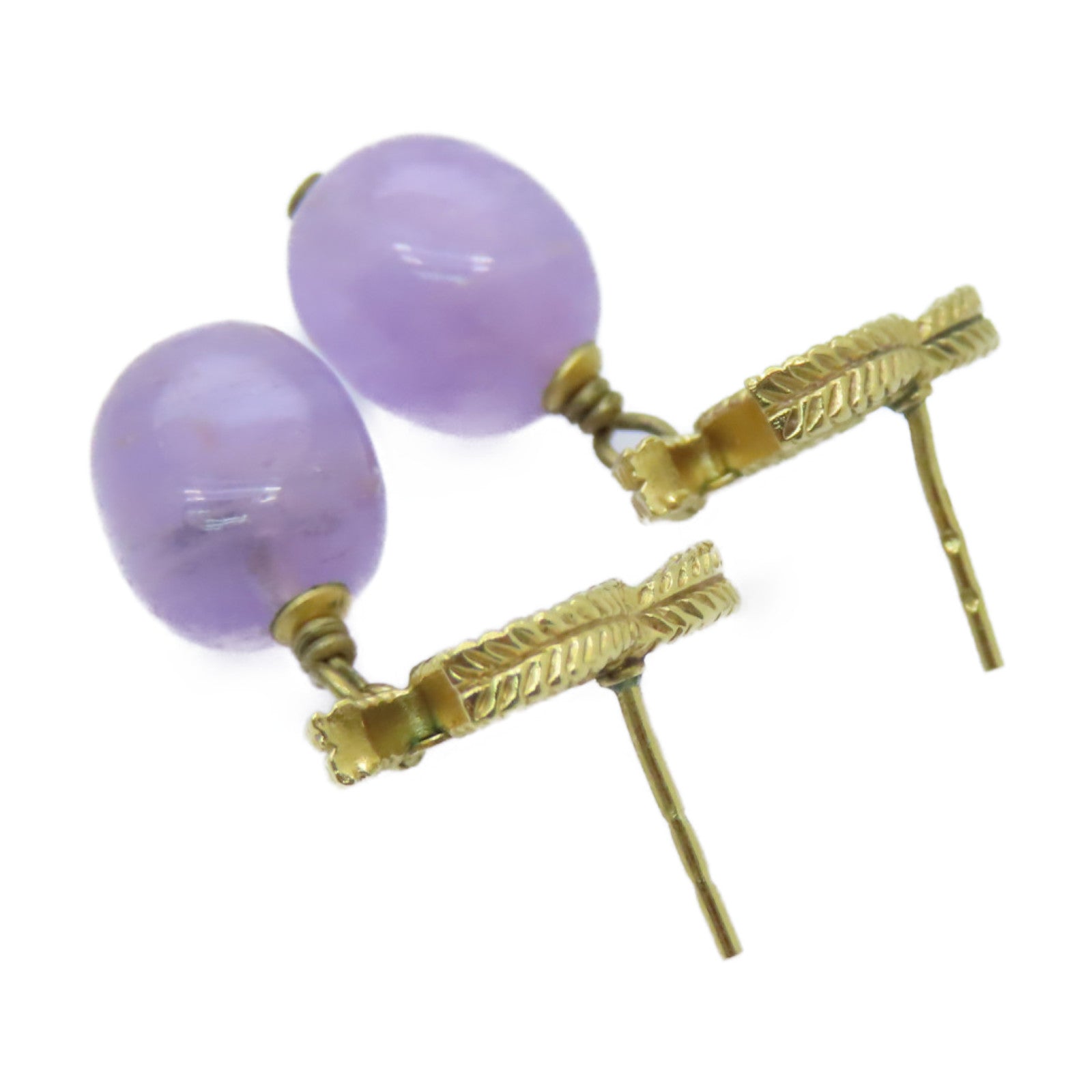 CHANEL 金屬Earrings耳環紫色/金色