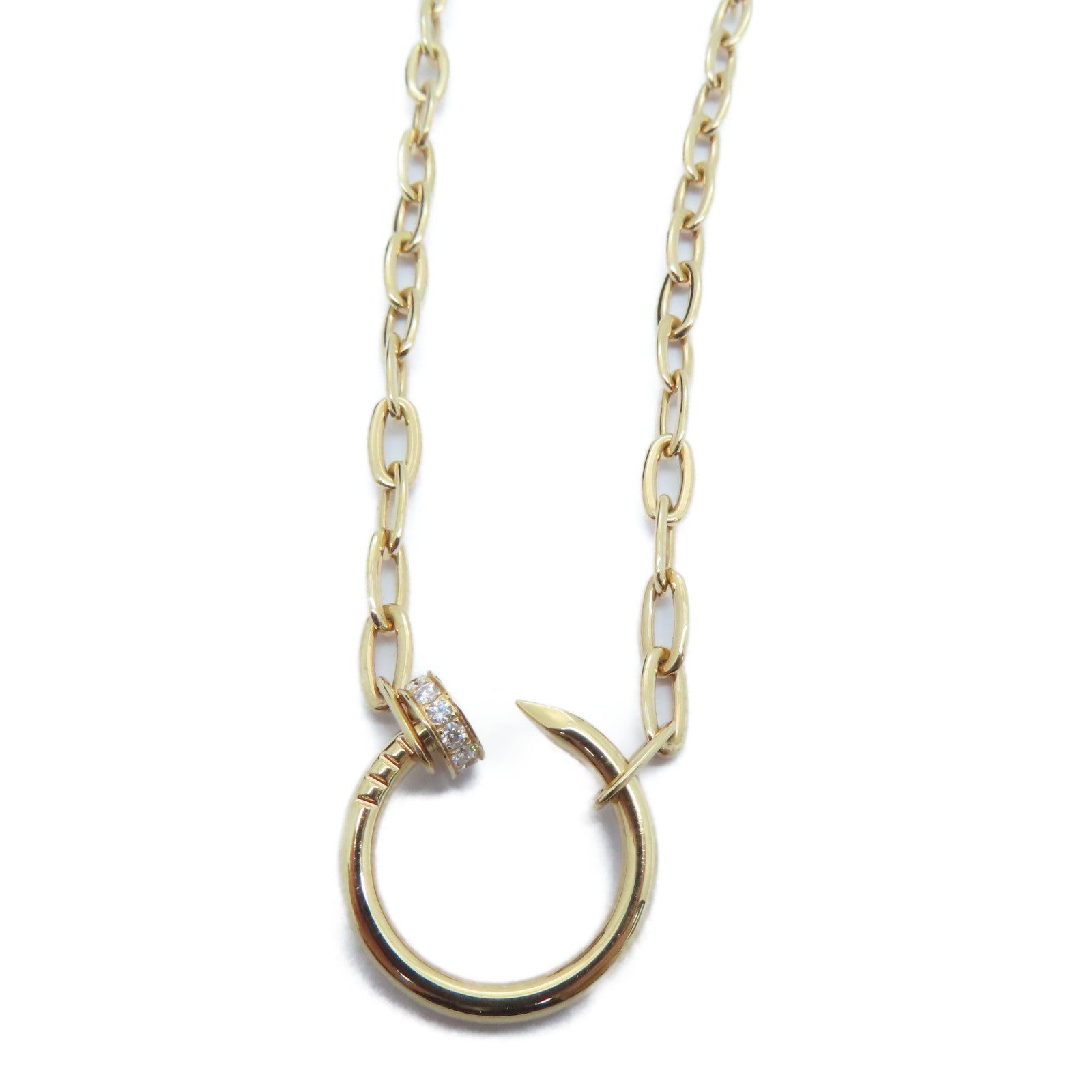 CARTIER 18K玫瑰金Just Un Clou Cartier Necklace钻石颈錬