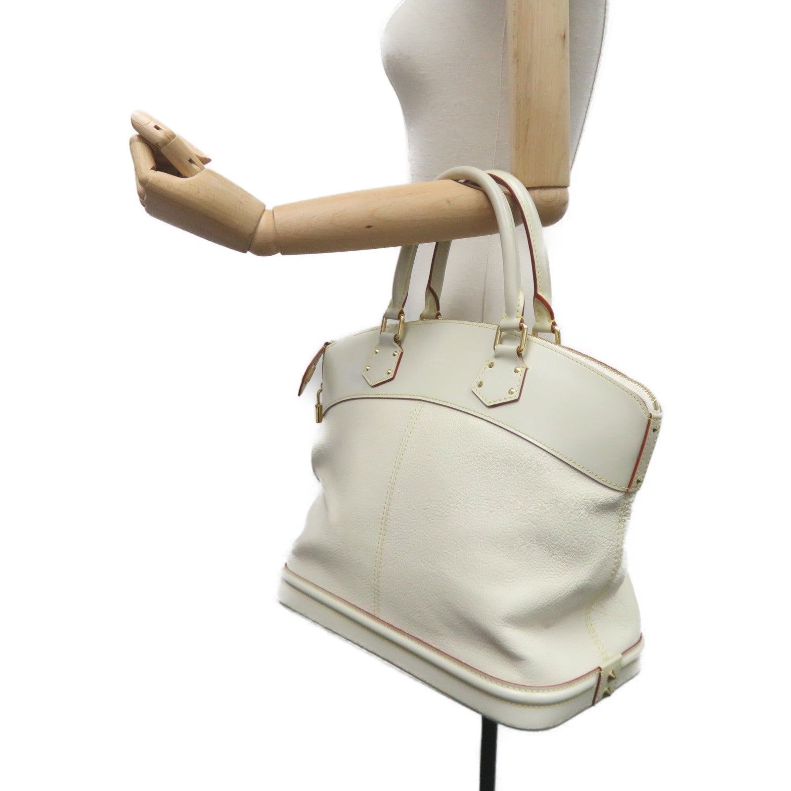 LOUIS VUITTON 【激減優惠】Suhali皮革Lockit手挽袋白色/Ivory