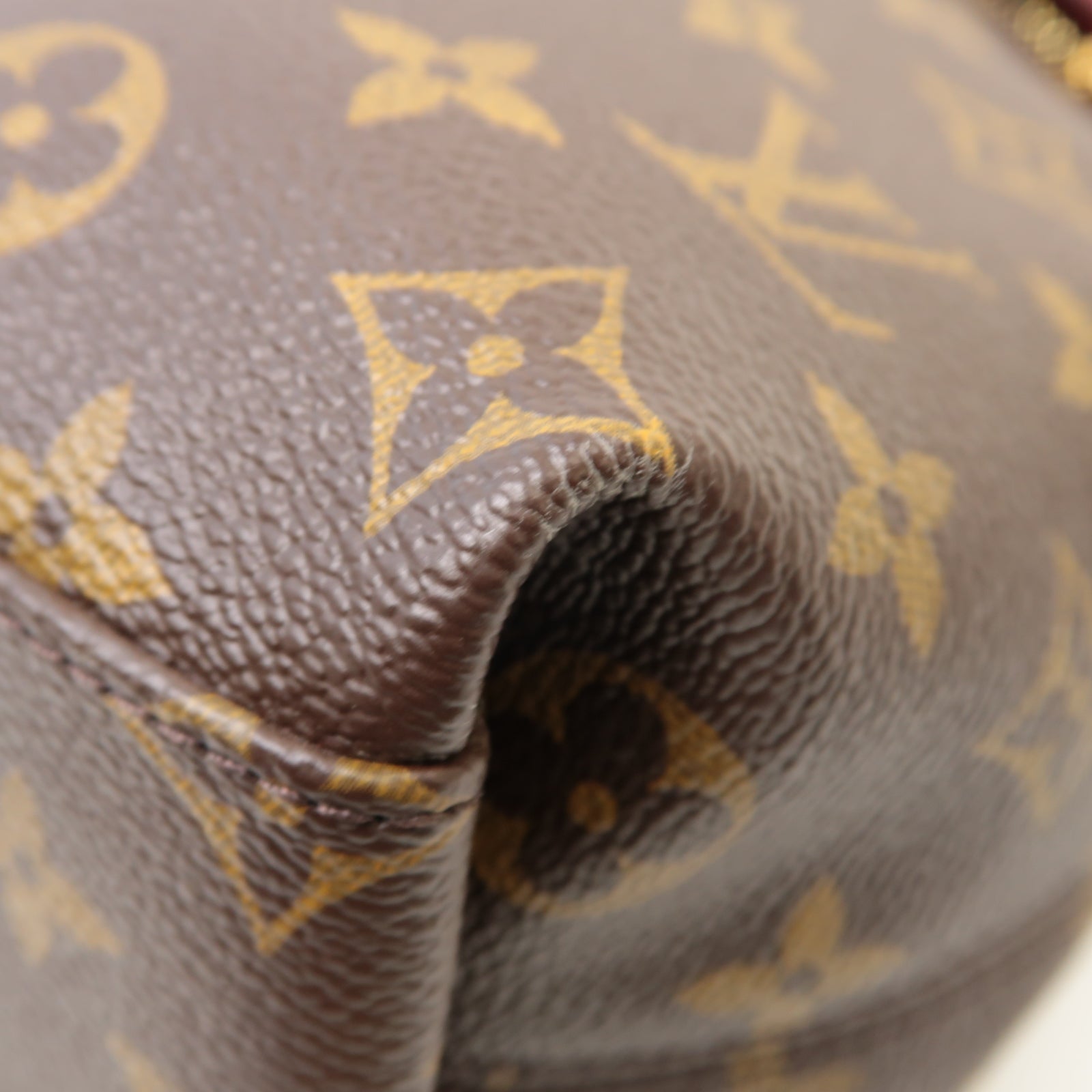 LOUIS VUITTON Monogram Tuileries Besace金扣手挽肩背兩用袋啡色/紅色