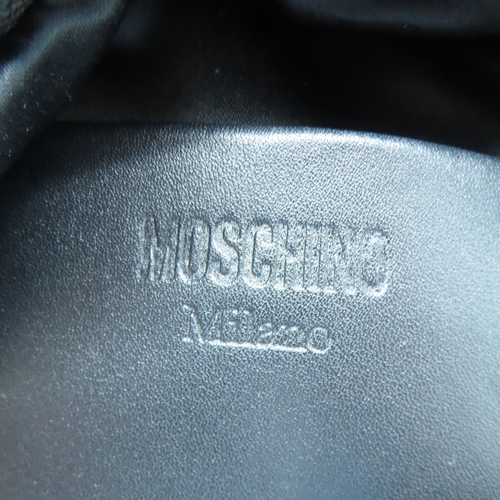MOSCHINO 尼龍Mini Backpack背包金扣背包黑色