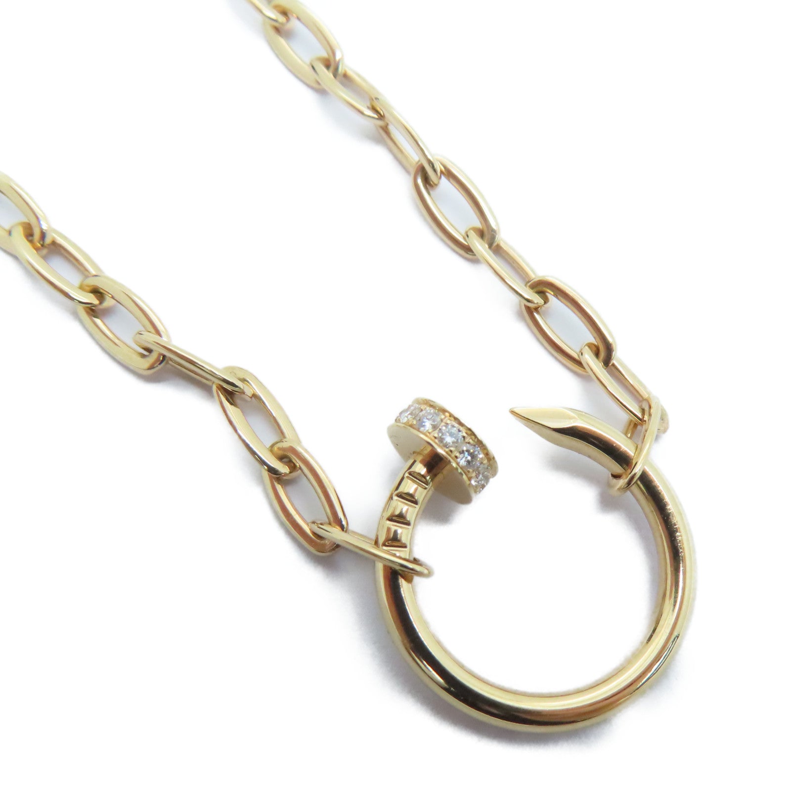 CARTIER 18K玫瑰金Just Un Clou Cartier Necklace钻石颈錬