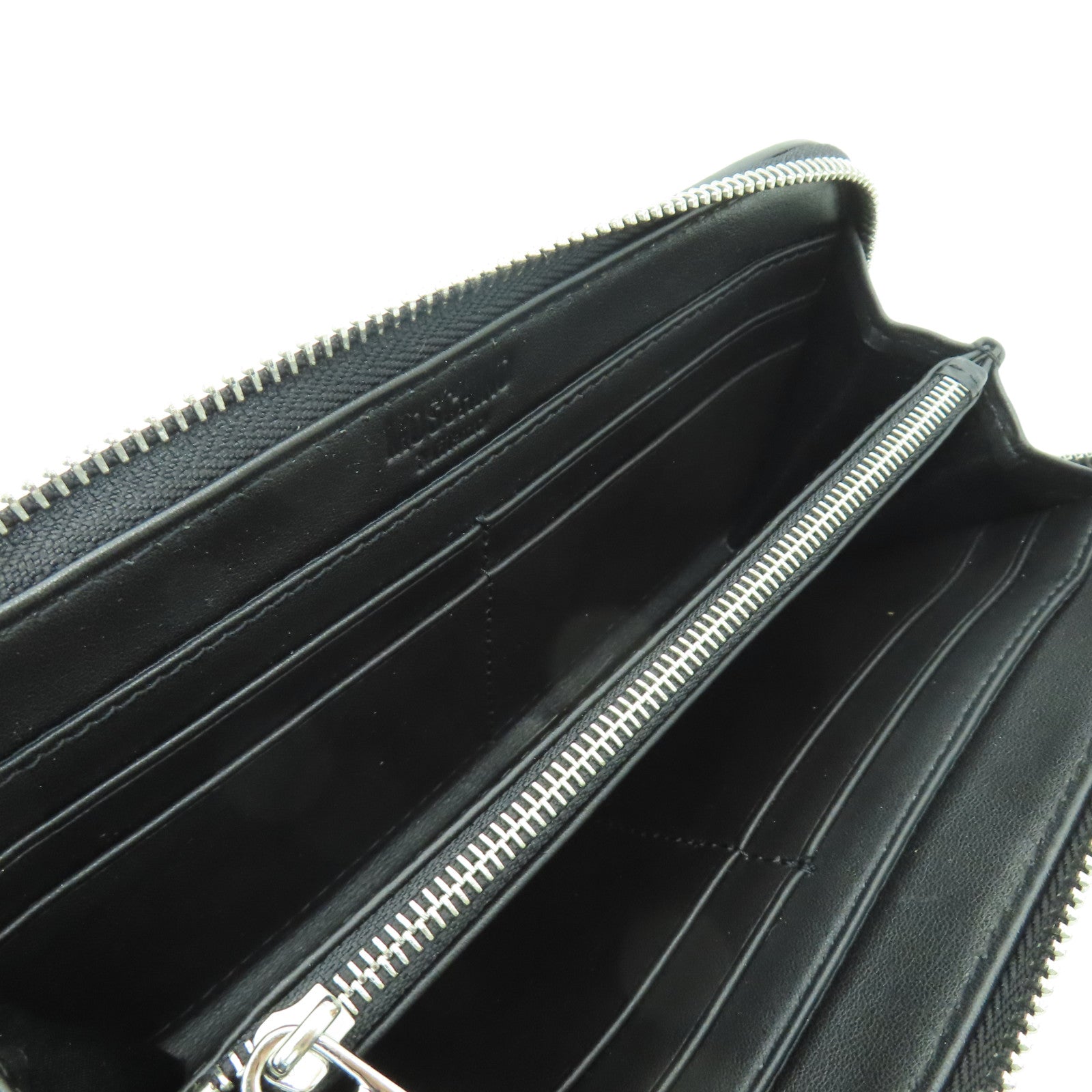 MOSCHINO 尼龍Zippied Long Wallet銀扣長錢包黒色