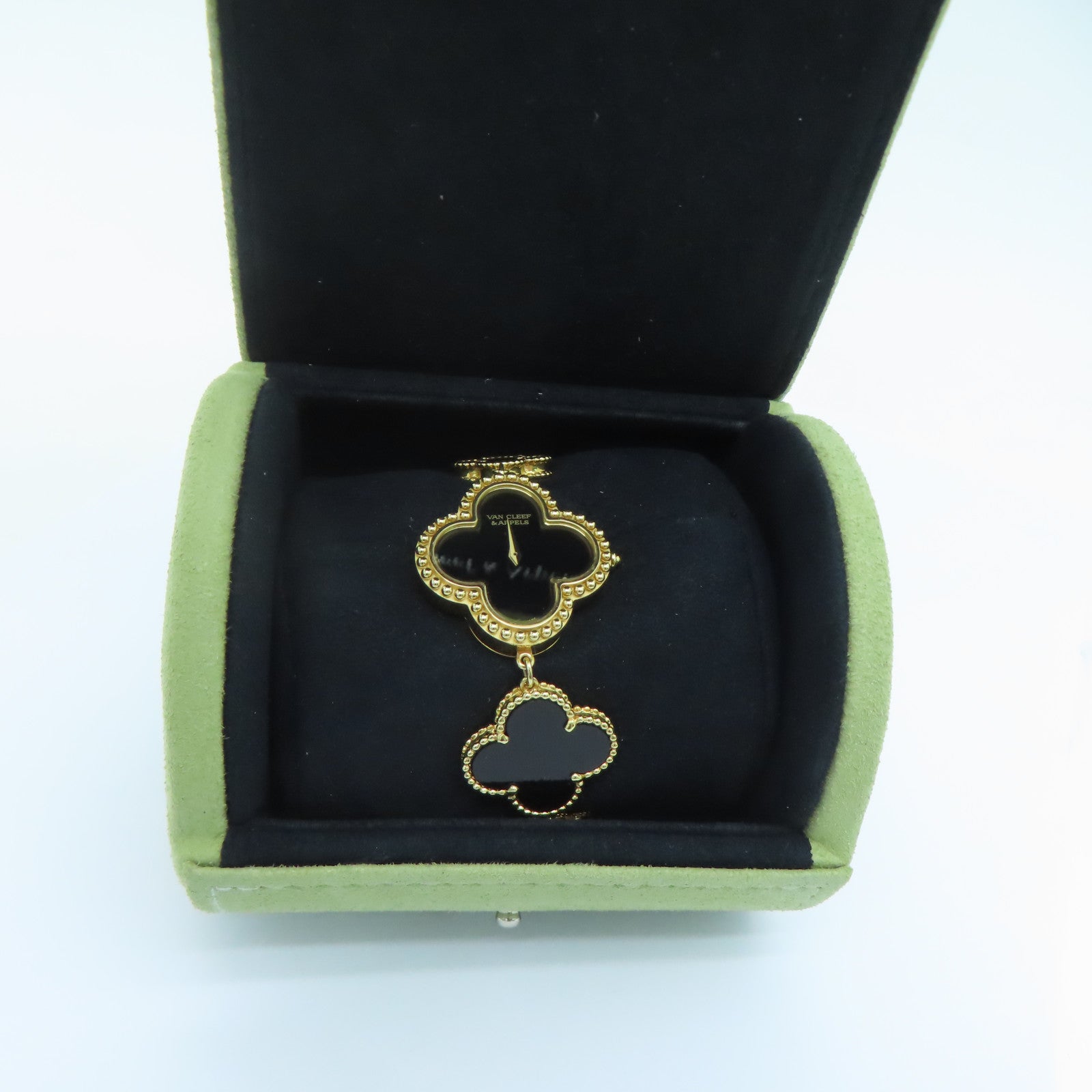 Van Cleef & Arpels 18K 黃金Alhambra Small Model Quartz Watch手錶
