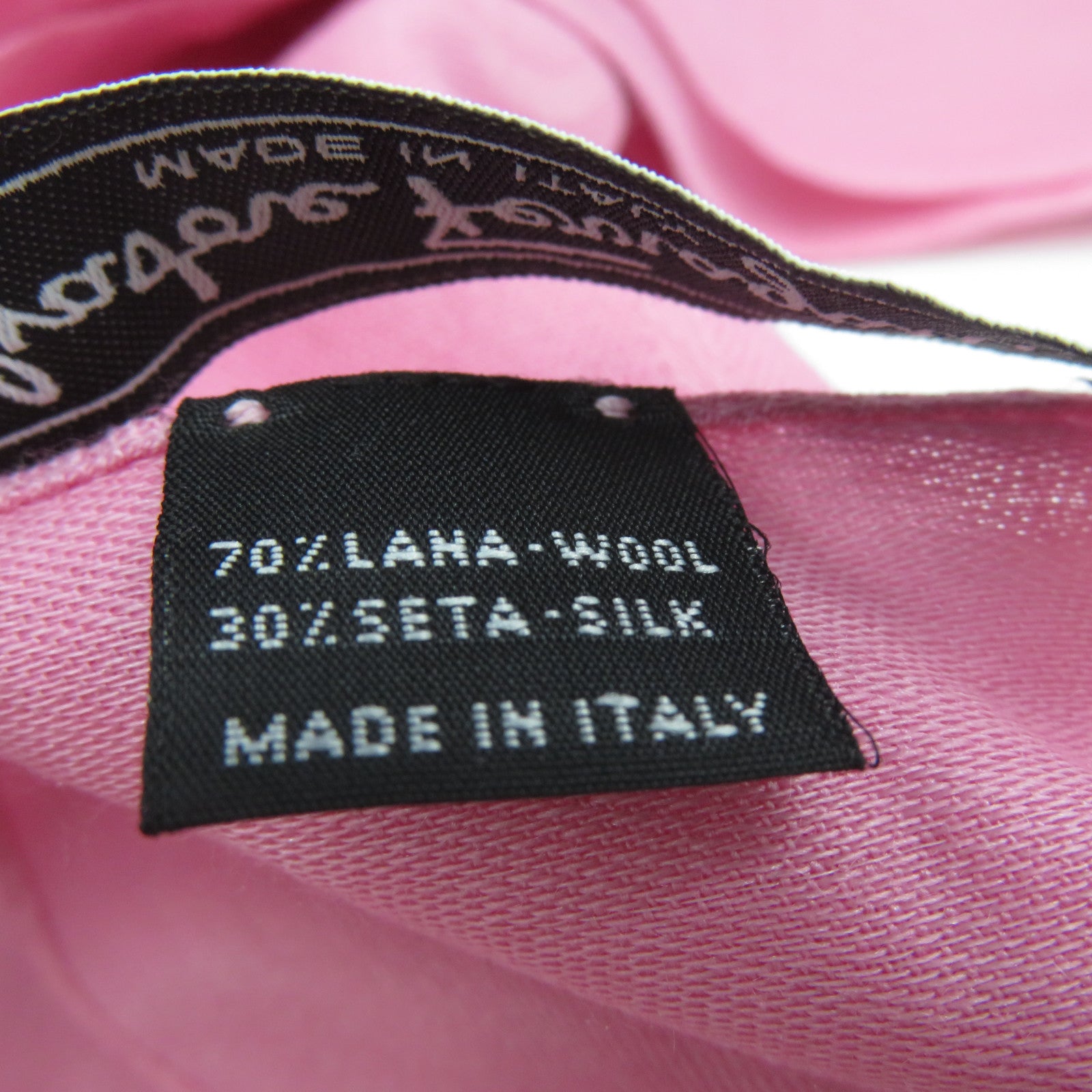 Salvatore Ferragamo 羊毛/絲質Scarf圍巾粉紅色
