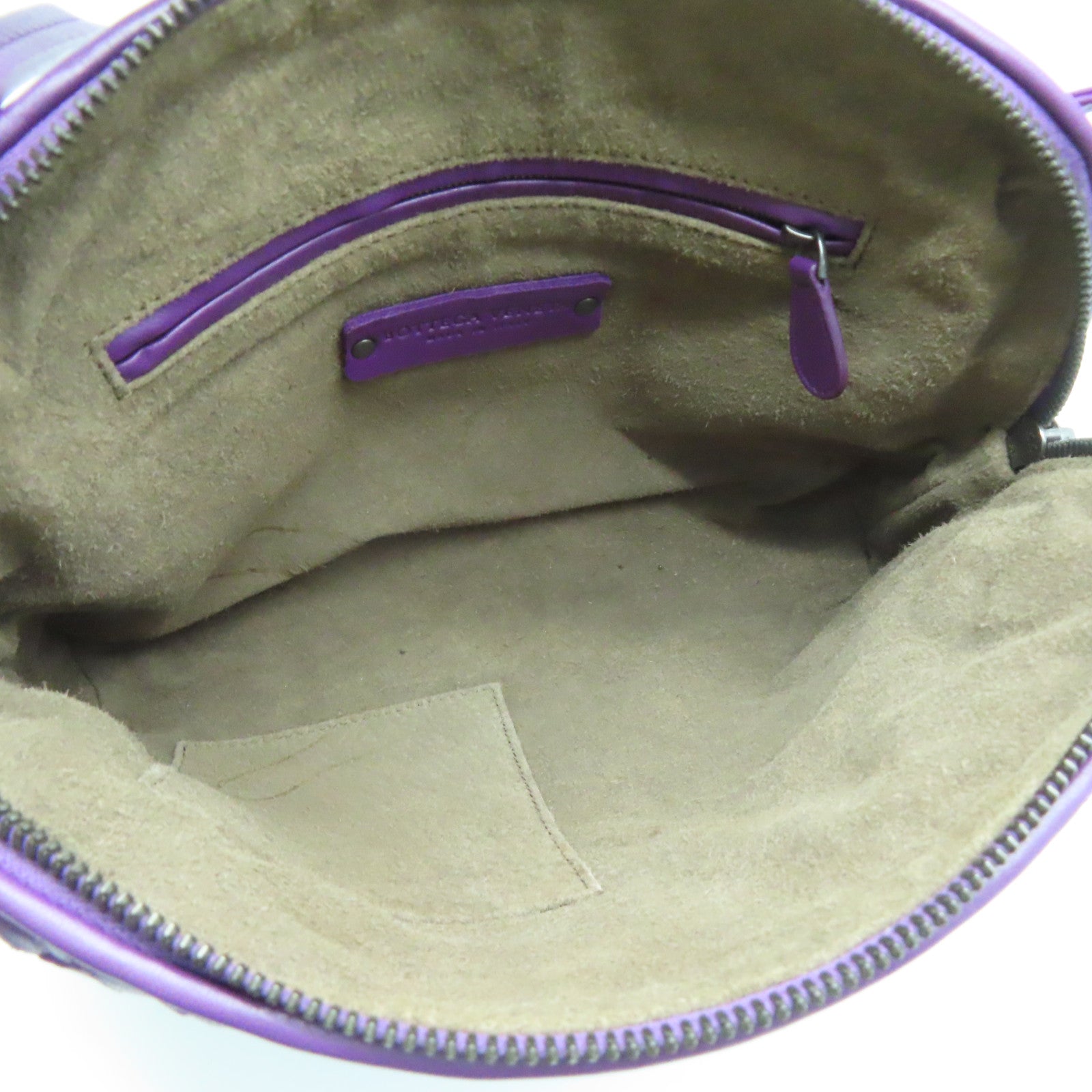 BOTTEGA VENETA 织纹皮革Shoulder Bag肩背袋紫色