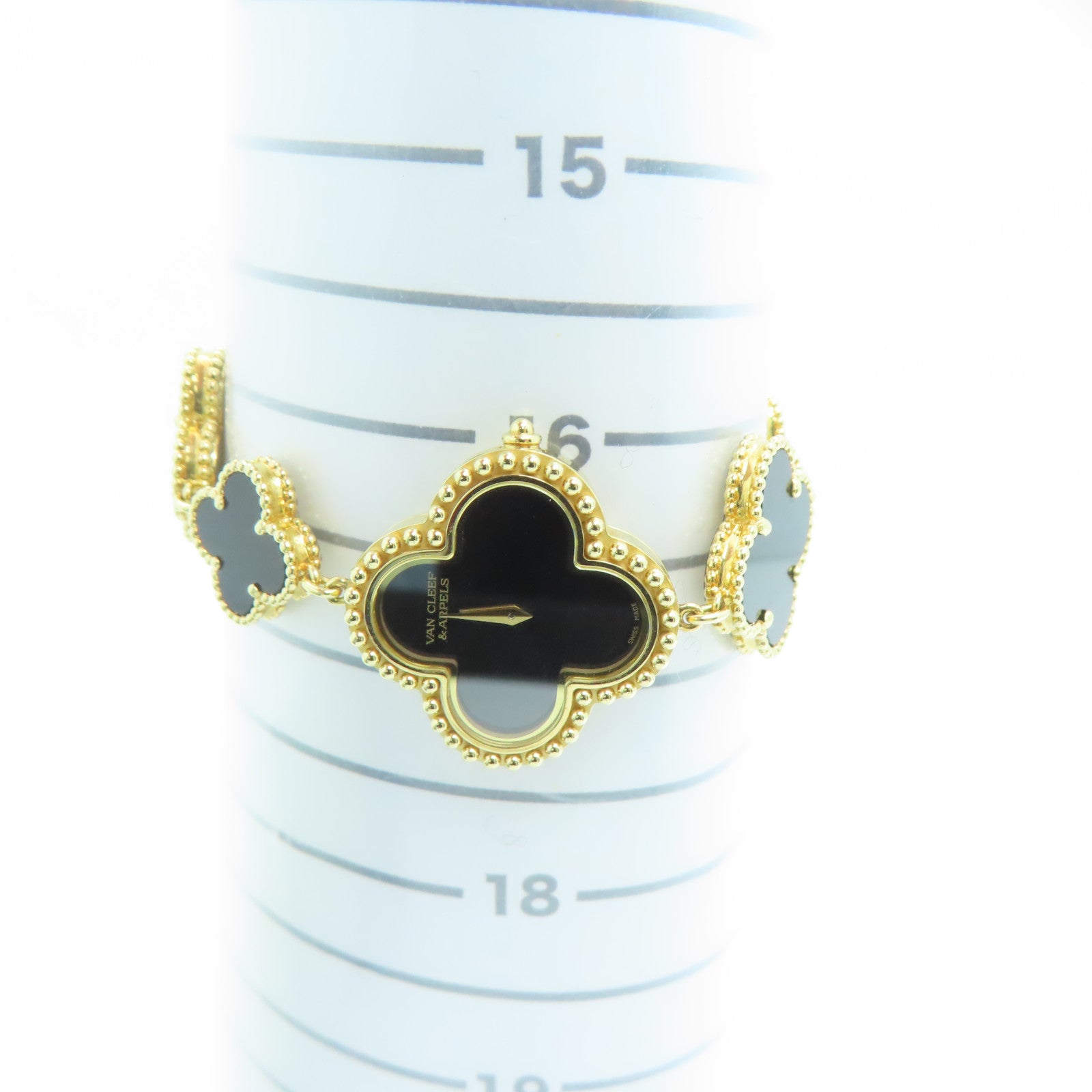 Van Cleef & Arpels 18K 黃金Alhambra Small Model Quartz Watch手錶