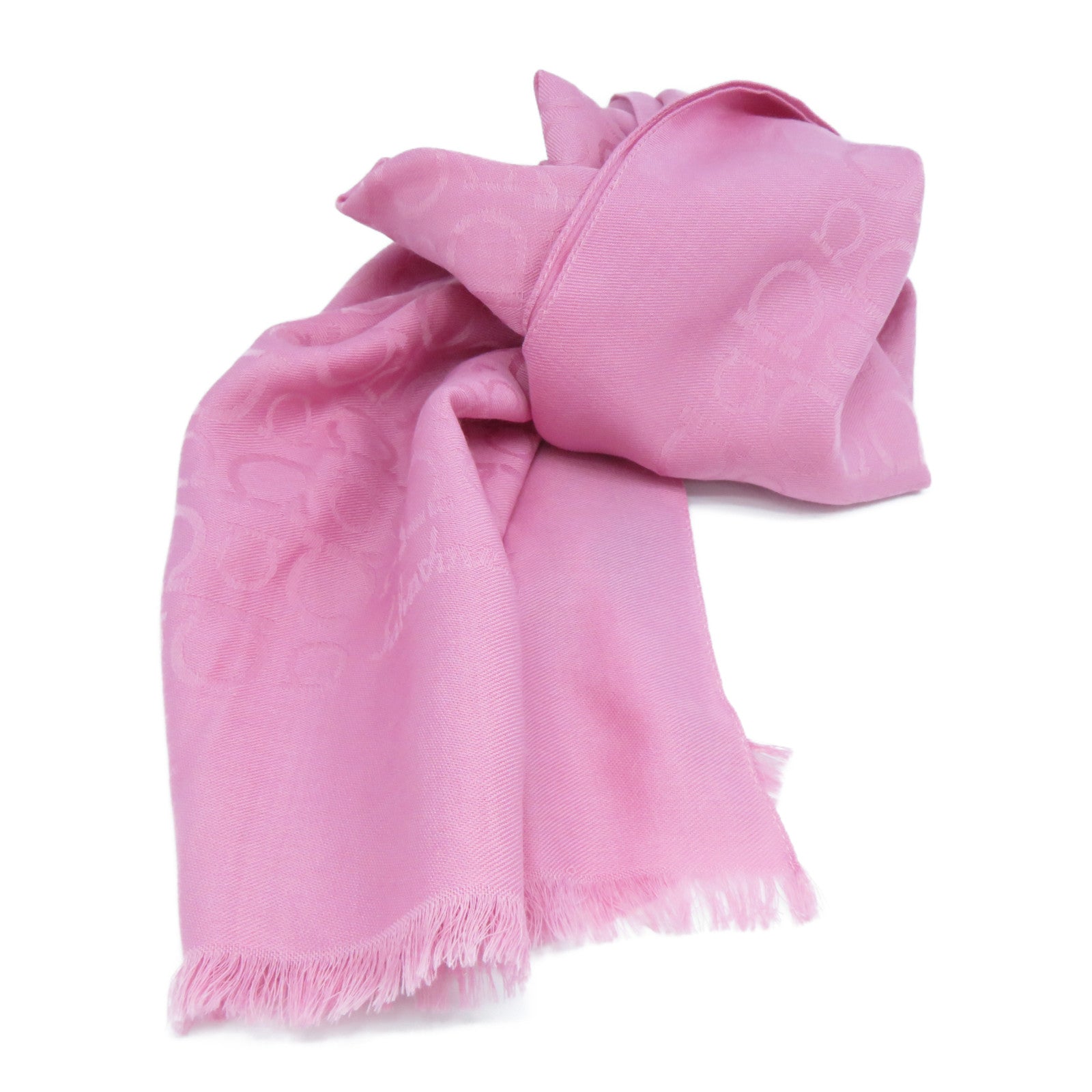 Salvatore Ferragamo 羊毛/絲質Scarf圍巾粉紅色