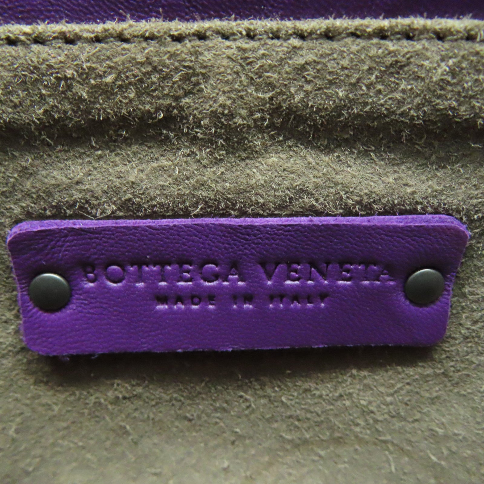 BOTTEGA VENETA 织纹皮革Shoulder Bag肩背袋紫色