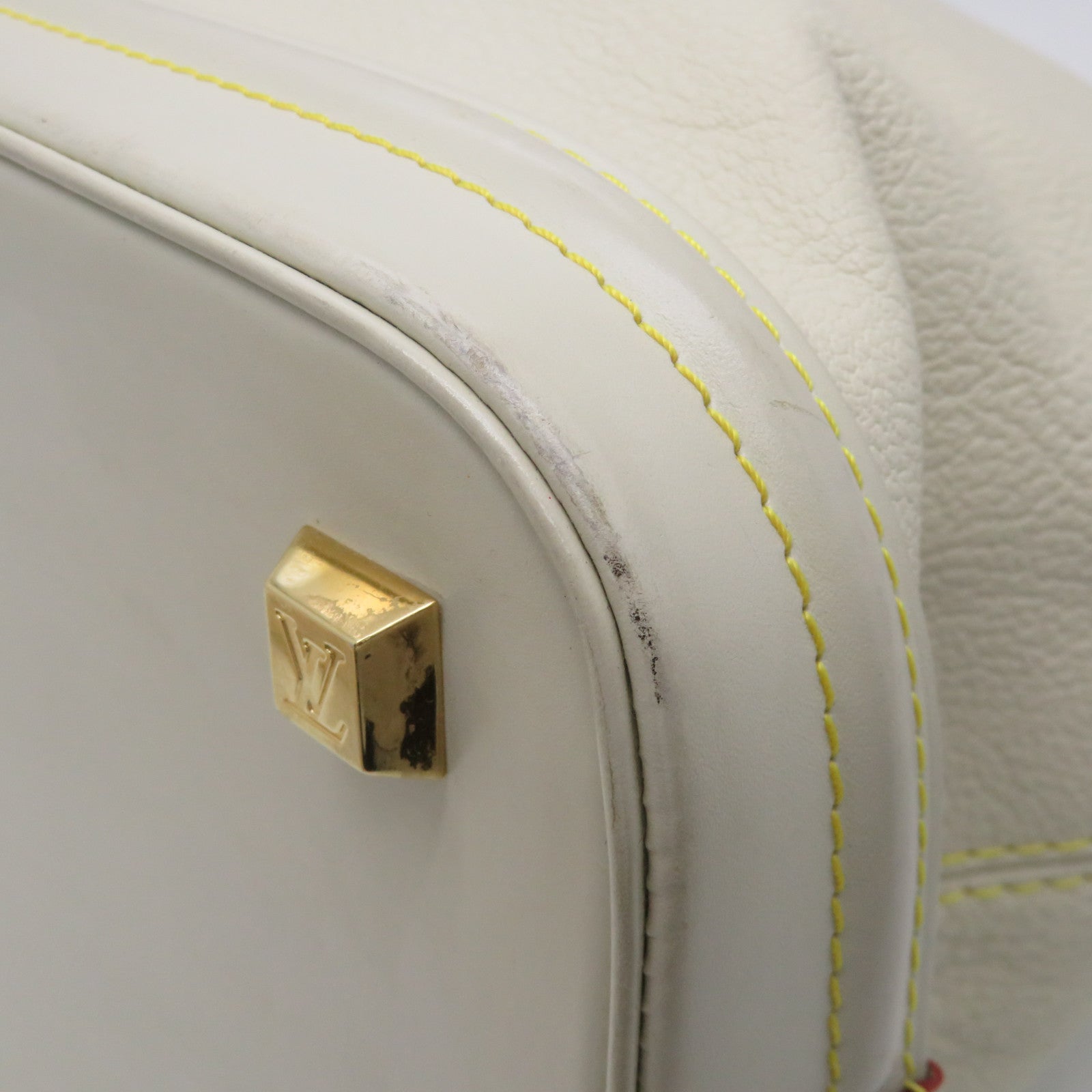 LOUIS VUITTON 【激減優惠】Suhali皮革Lockit手挽袋白色/Ivory
