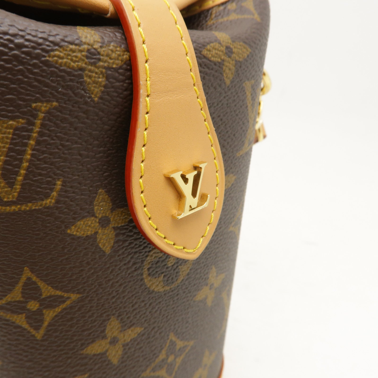LOUIS VUITTON Monogram Fold Me金扣肩背袋棕色