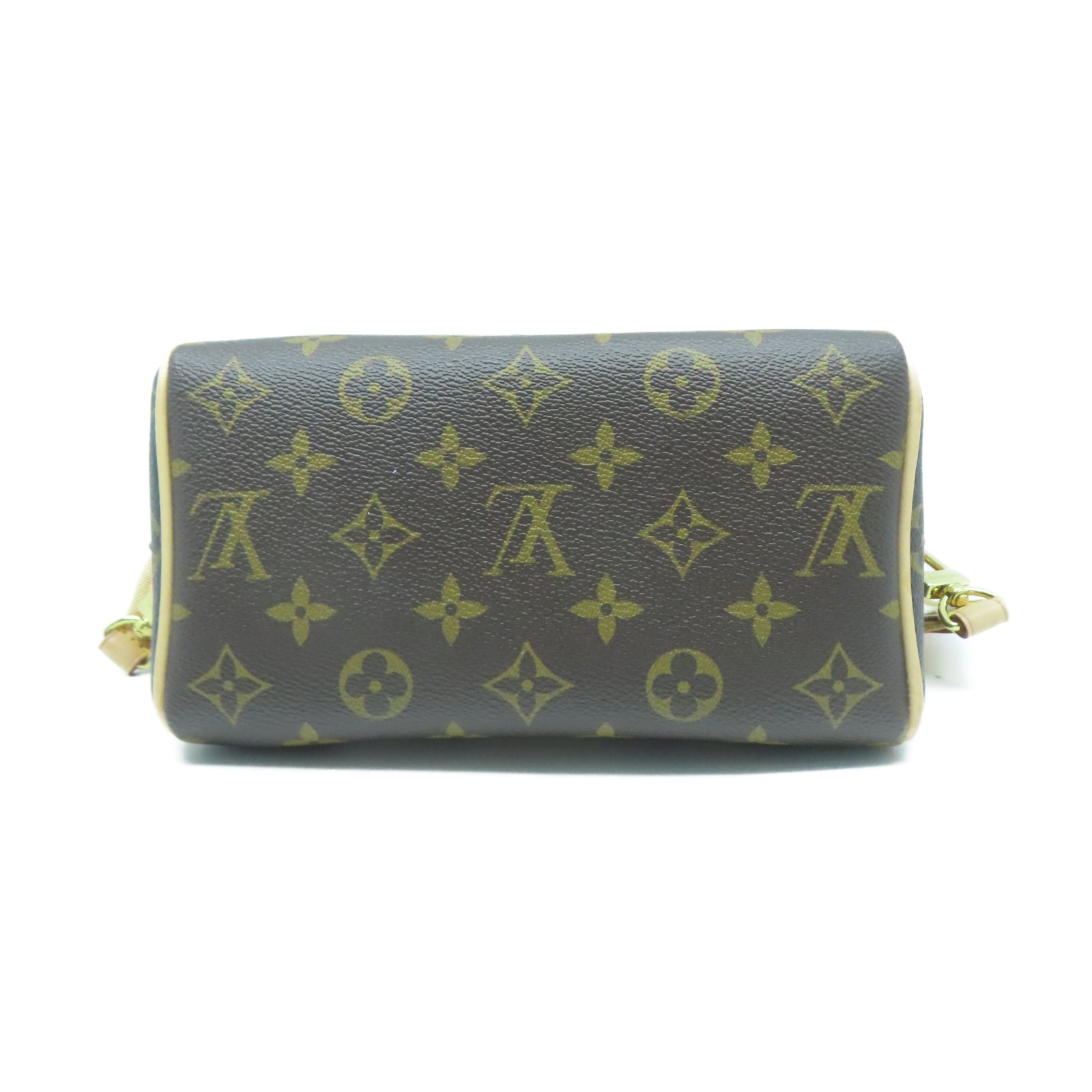 LOUIS VUITTON Monogram Speedy Bandouliere 20金扣手挽肩背兩用袋棕色