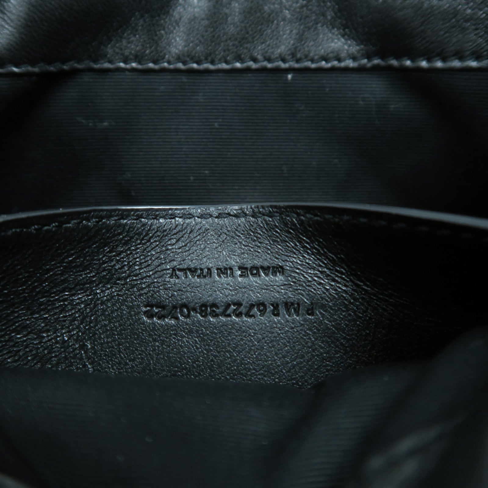 SAINT LAURENT 羊皮皮革Mini Nolita金扣鏈帶肩背袋黑色
