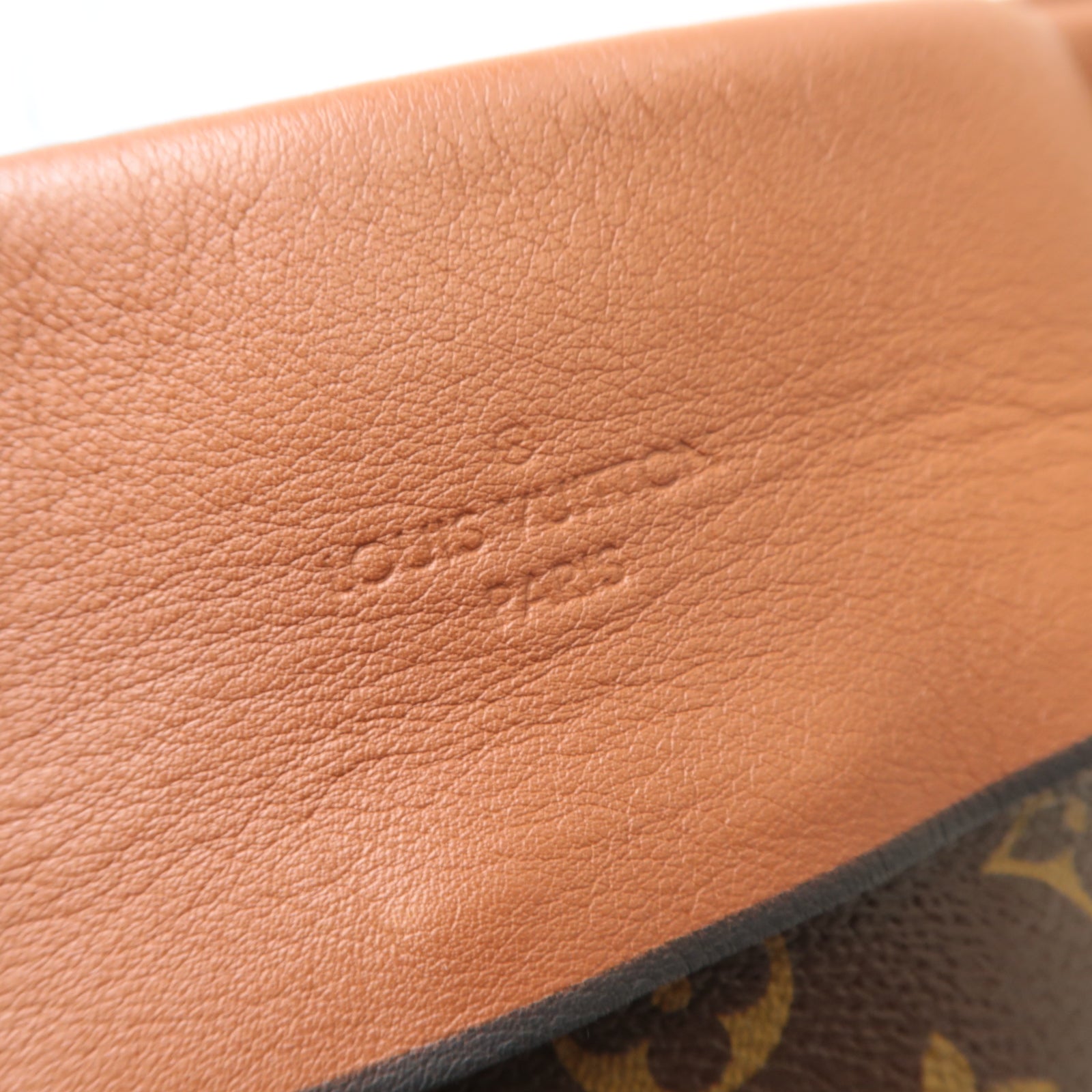 LOUIS VUITTON Monogram Tuileries Besace金扣手挽肩背兩用袋啡色/紅色