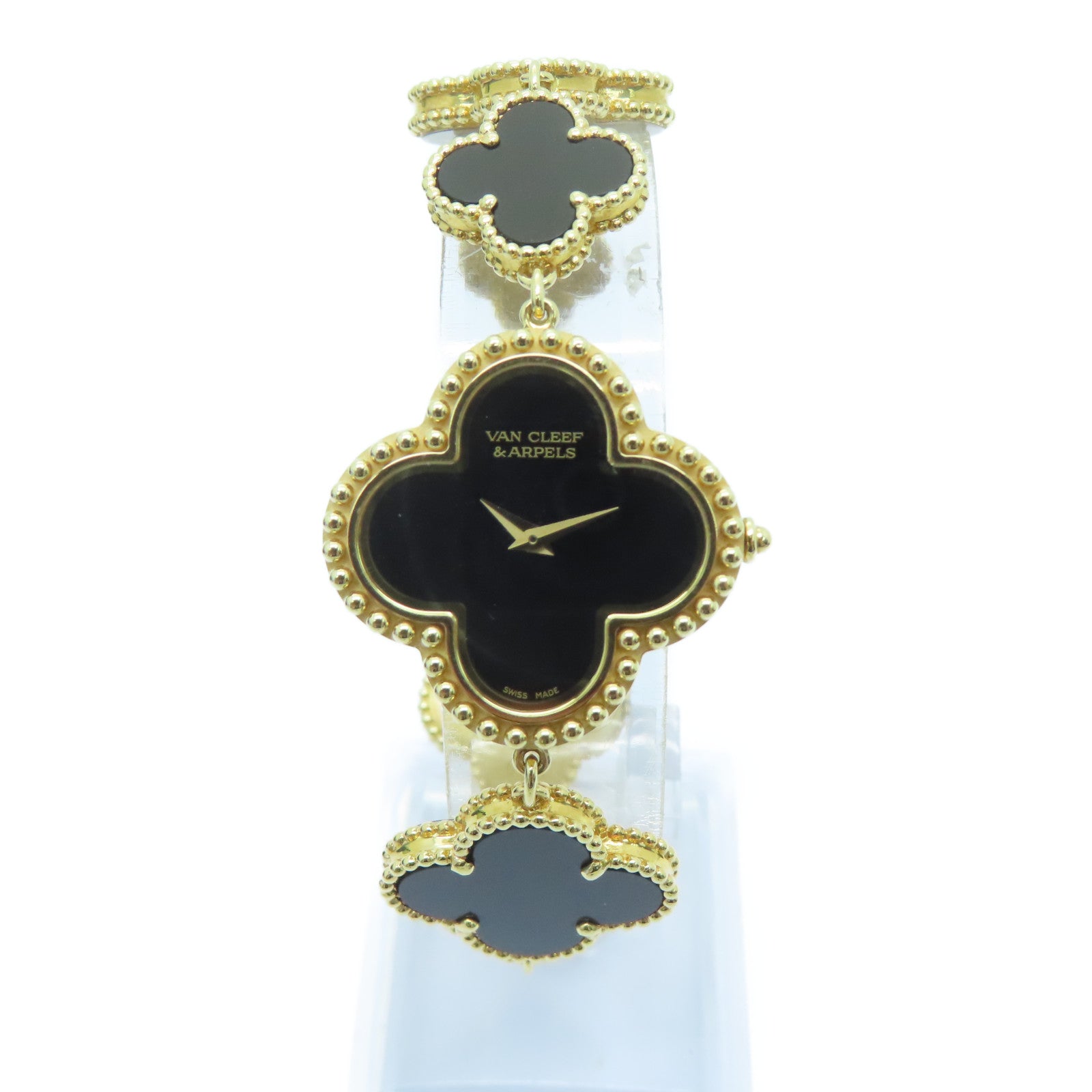 Van Cleef & Arpels 18K 黃金Alhambra Small Model Quartz Watch手錶
