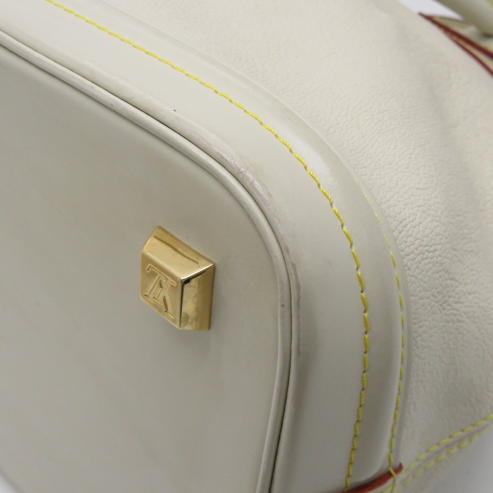 LOUIS VUITTON 【激減優惠】Suhali皮革Lockit手挽袋白色/Ivory