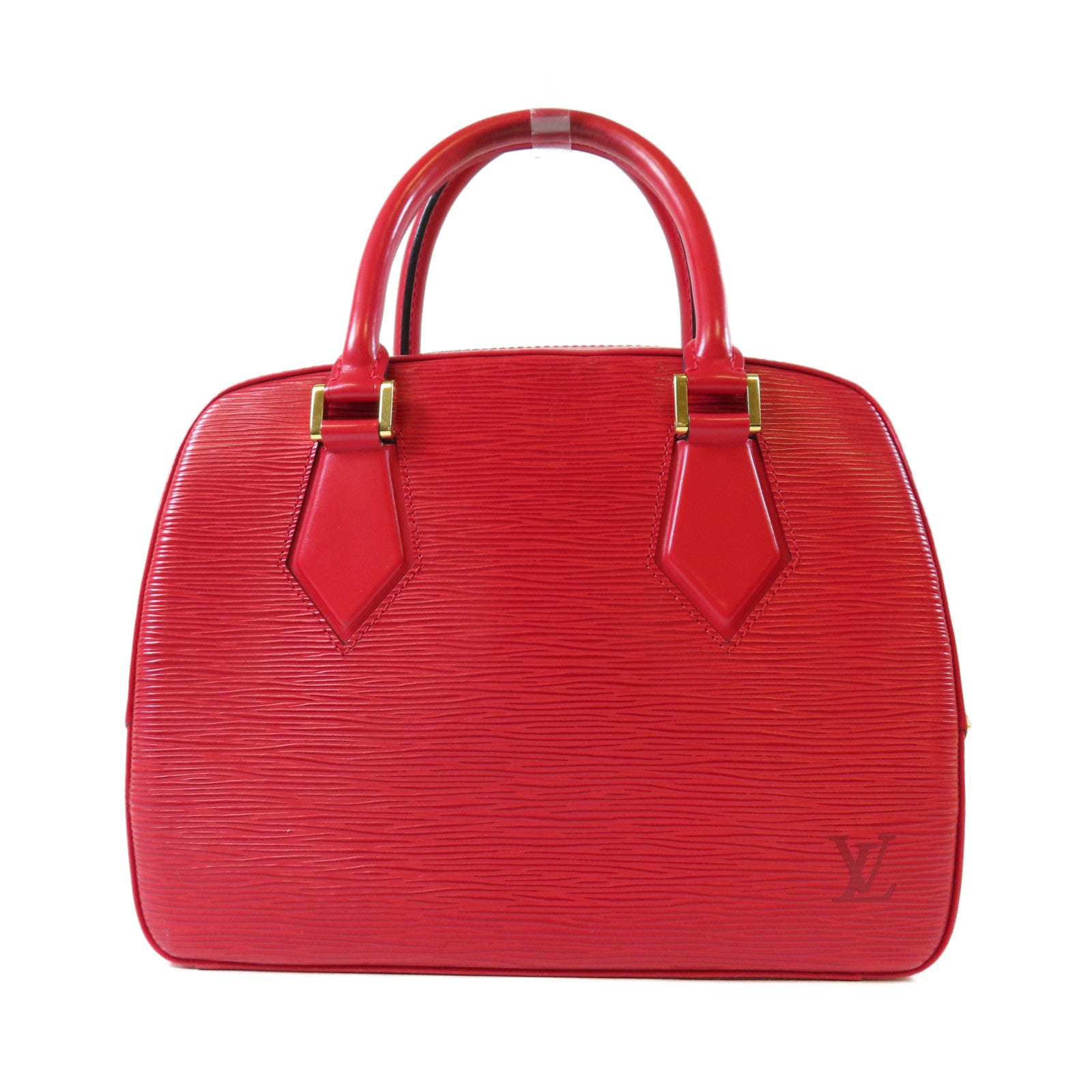 LOUIS VUITTON Epi Sablon金扣手挽袋紅色