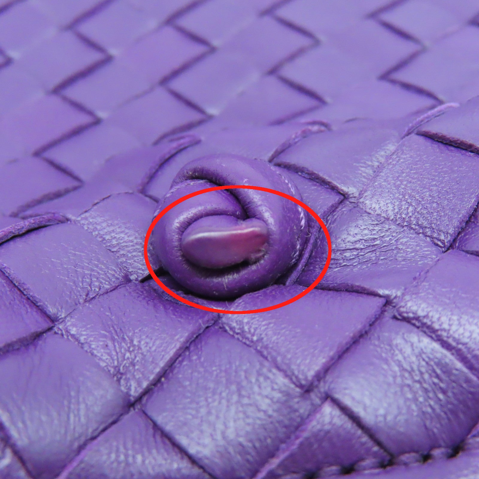 BOTTEGA VENETA 织纹皮革Shoulder Bag肩背袋紫色