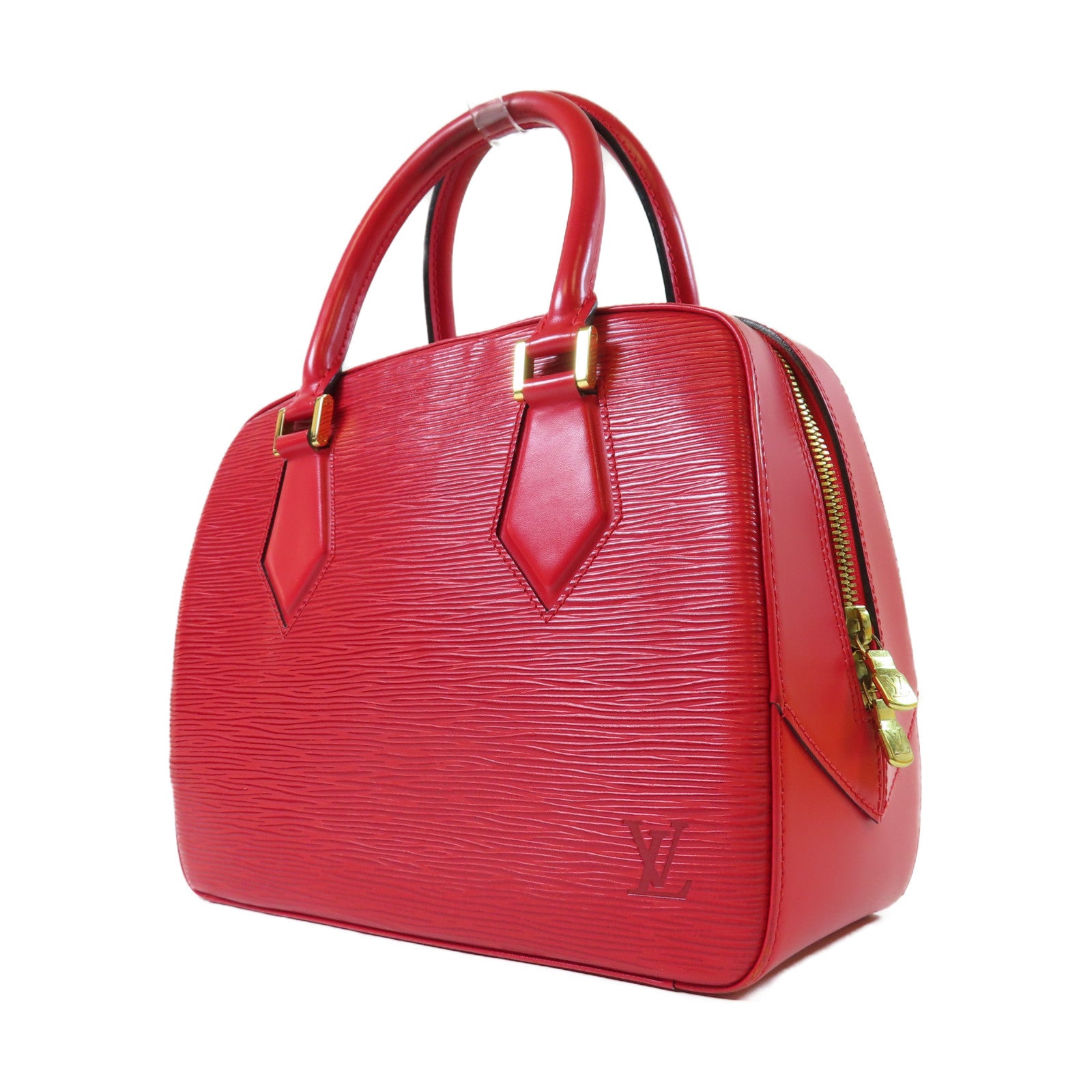 LOUIS VUITTON Epi Sablon金扣手挽袋紅色