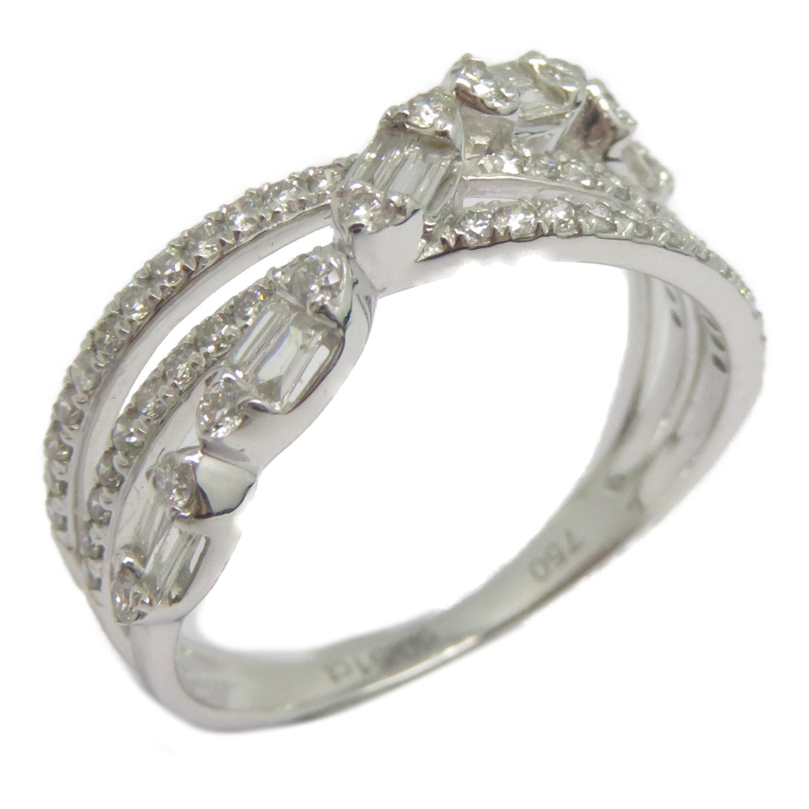 JEWELRY 18K白金Diamond Ring 0.51ct鑽石戒指US#6