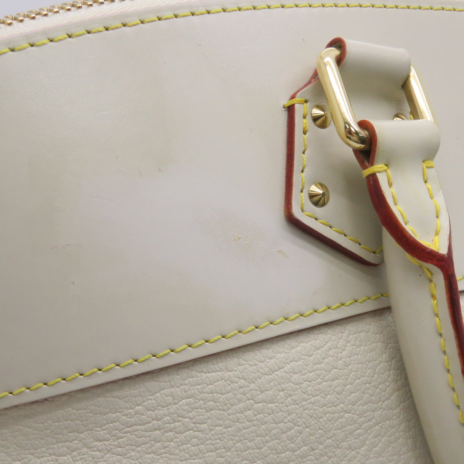 LOUIS VUITTON 【激減優惠】Suhali皮革Lockit手挽袋白色/Ivory