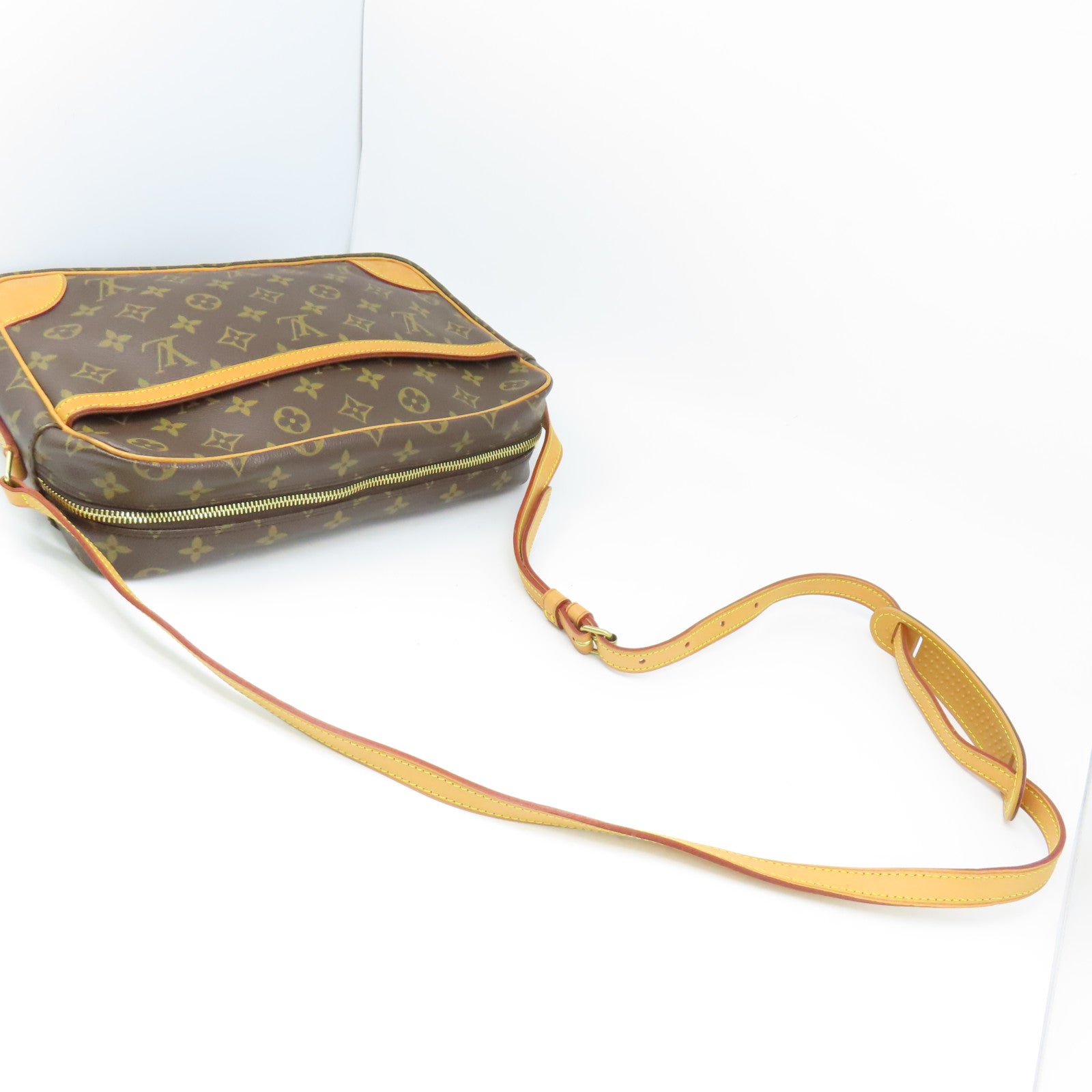 LOUIS VUITTON Monogram Trocadero 27金扣肩背袋啡色