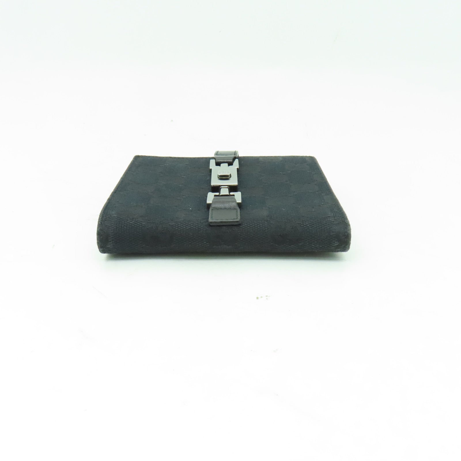 GUCCI 帆布Wallet銀扣錢包黒色