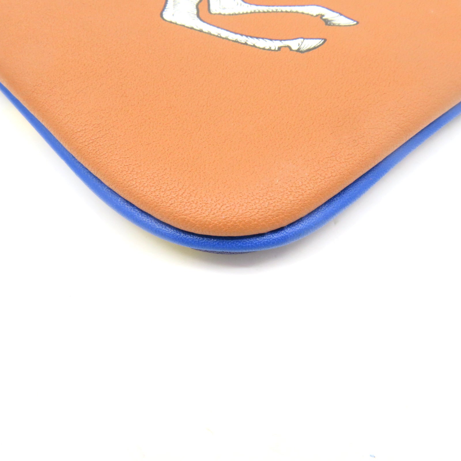 HERMES Evercolor皮革Pocket Pouch手拿包啡色/彩色
