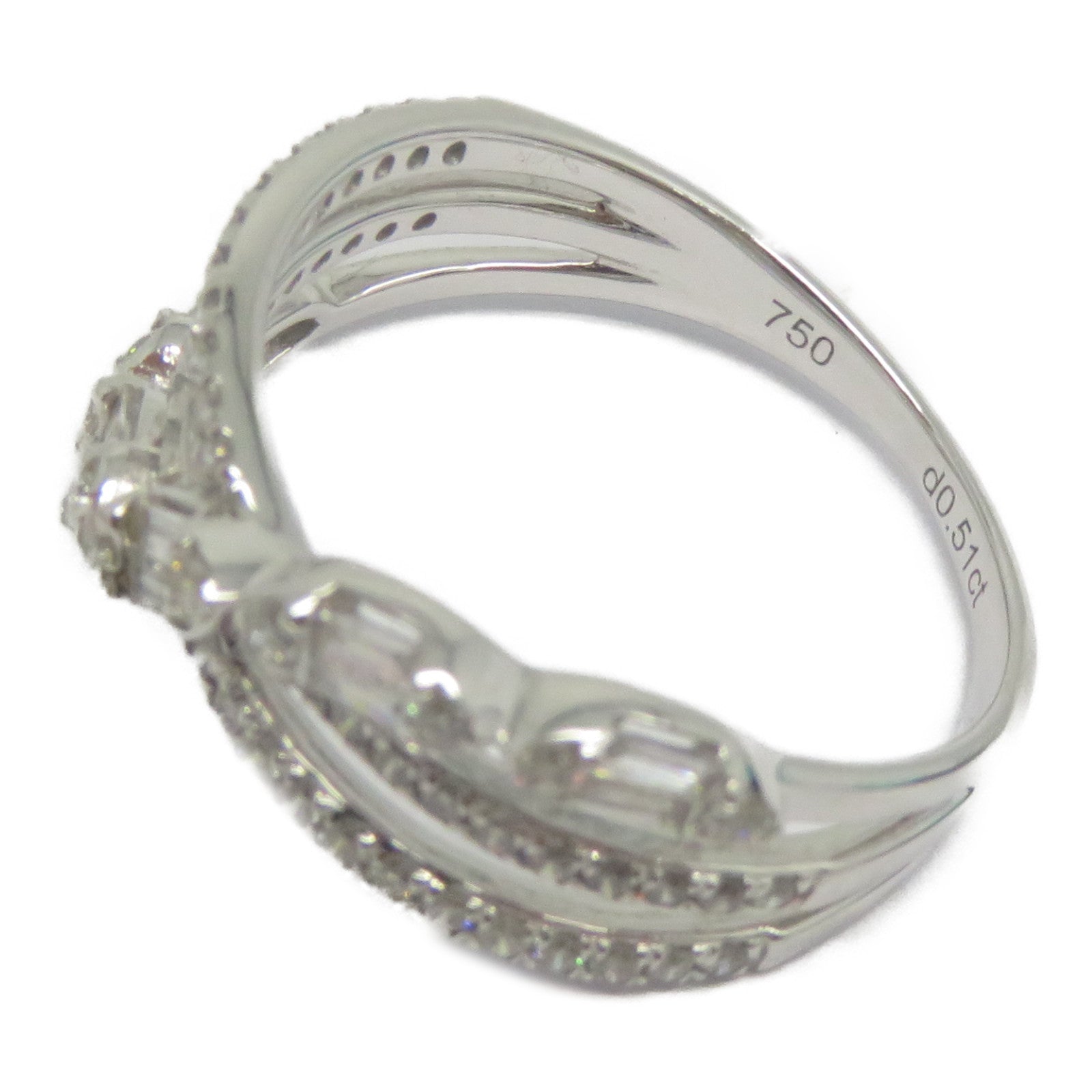 JEWELRY 18K白金Diamond Ring 0.51ct鑽石戒指US#6