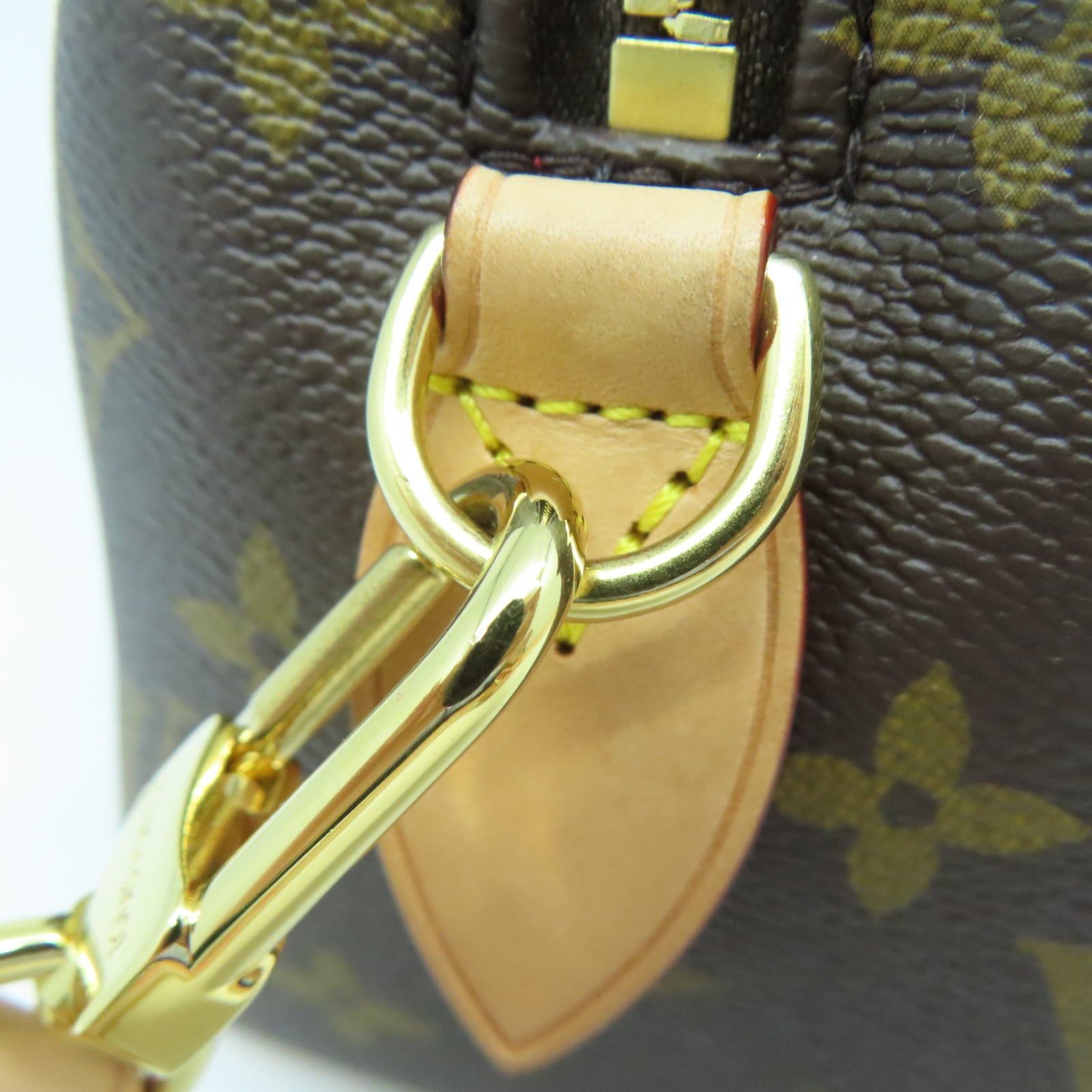LOUIS VUITTON Monogram Speedy Bandouliere 20金扣手挽肩背兩用袋棕色