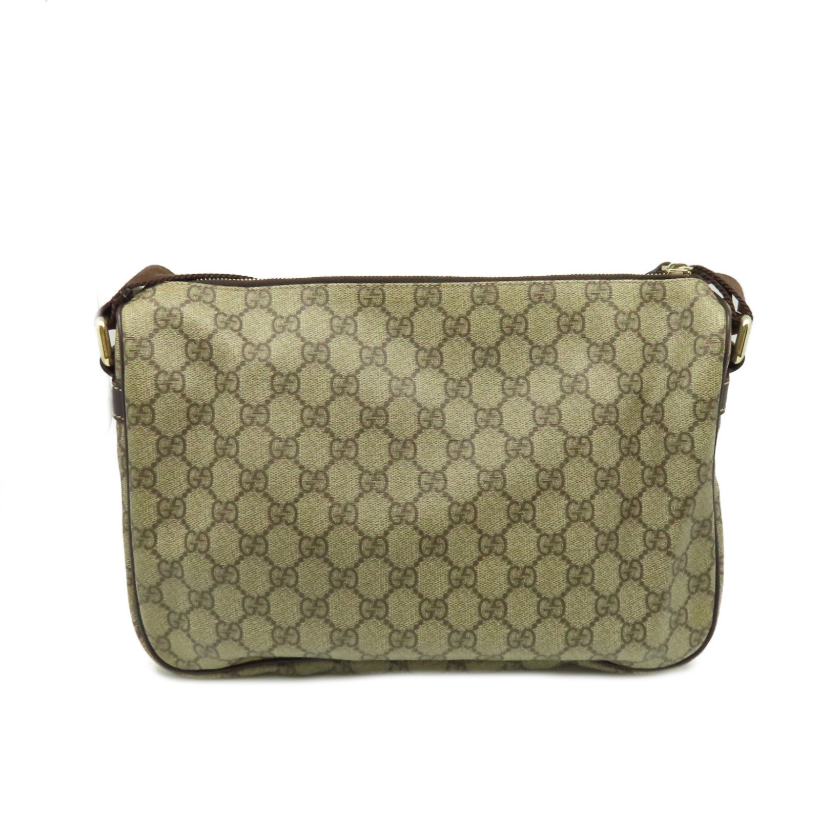 GUCCI 塗層帆布Shoulder Bag肩背袋啡色