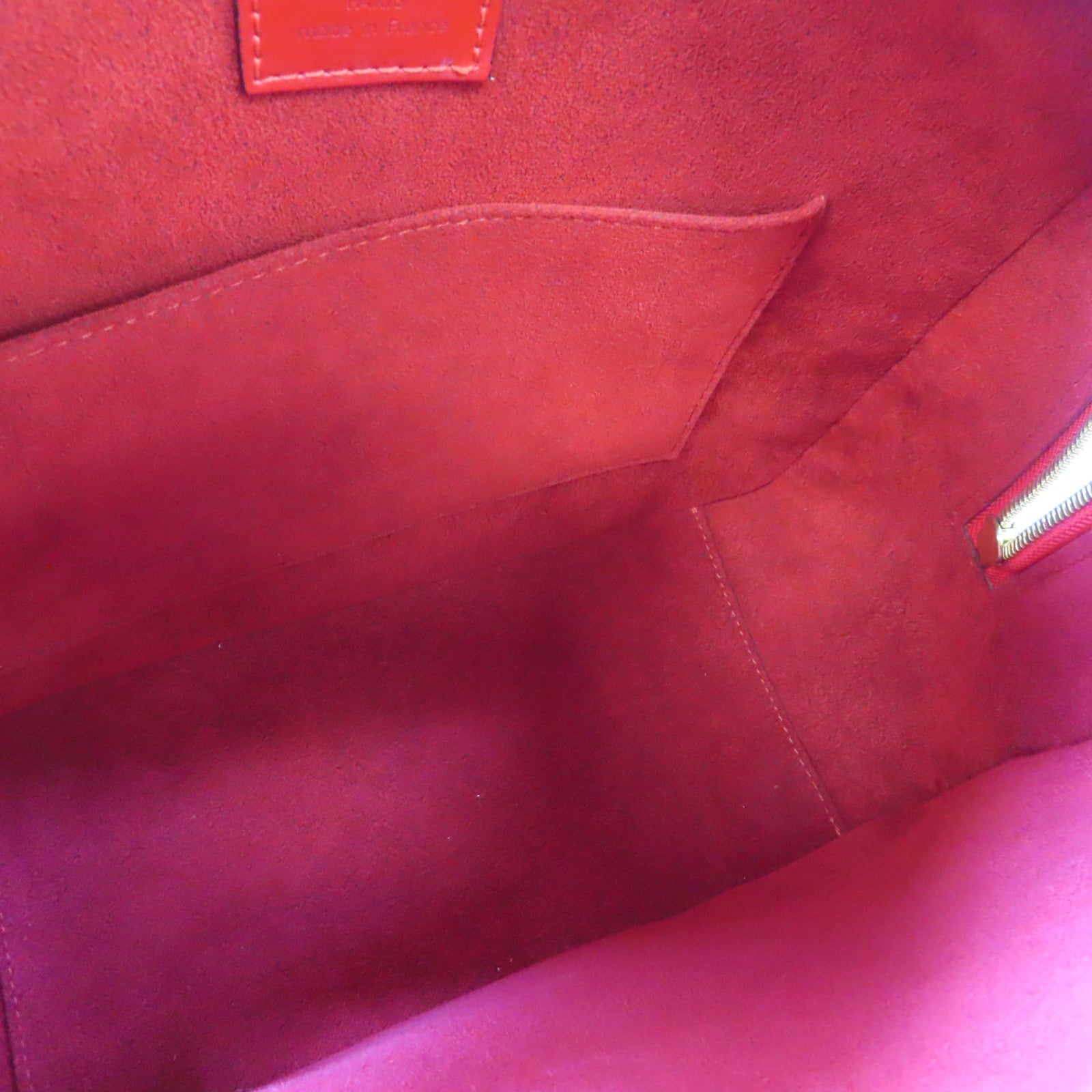 LOUIS VUITTON Epi Sablon金扣手挽袋紅色