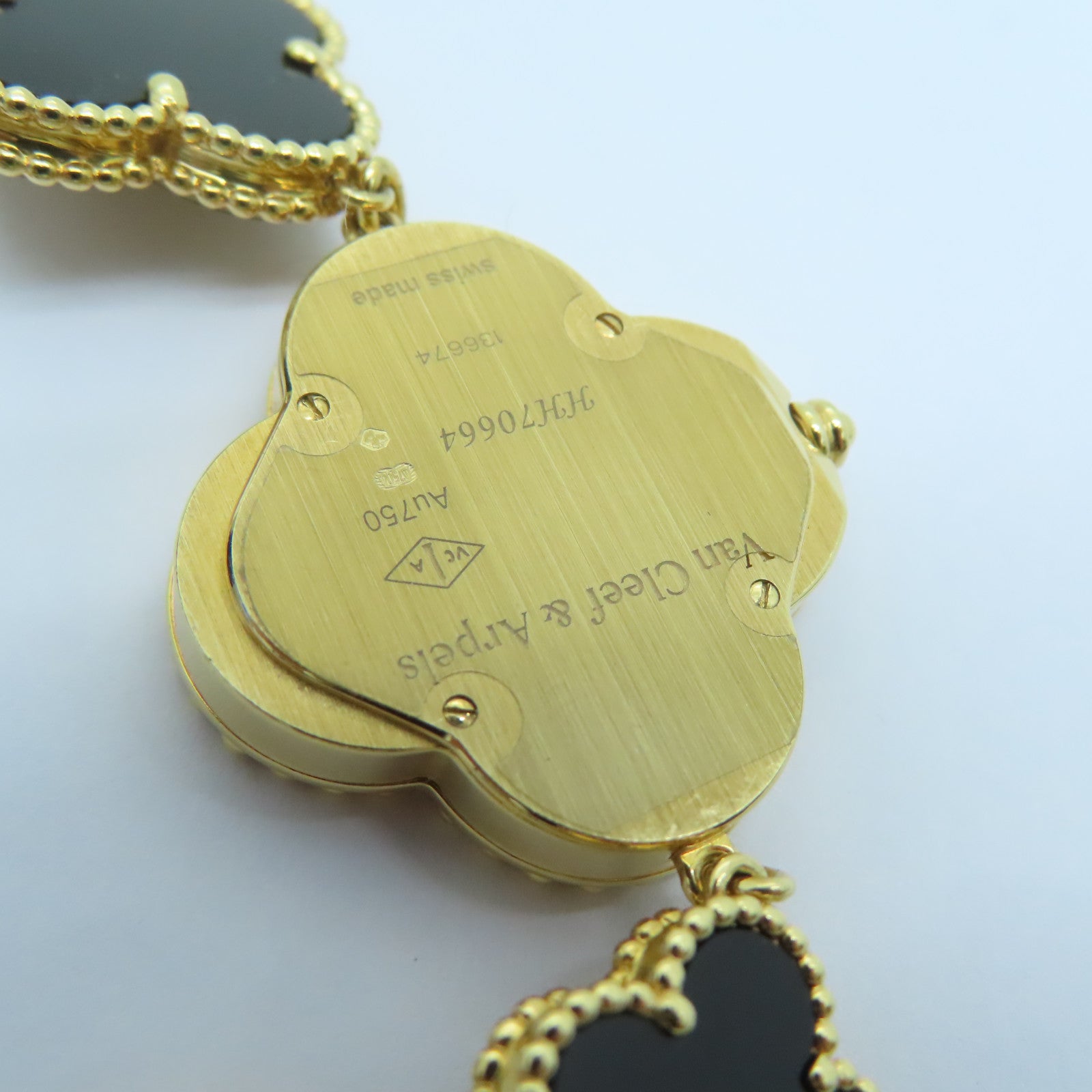 Van Cleef & Arpels 18K 黃金Alhambra Small Model Quartz Watch手錶