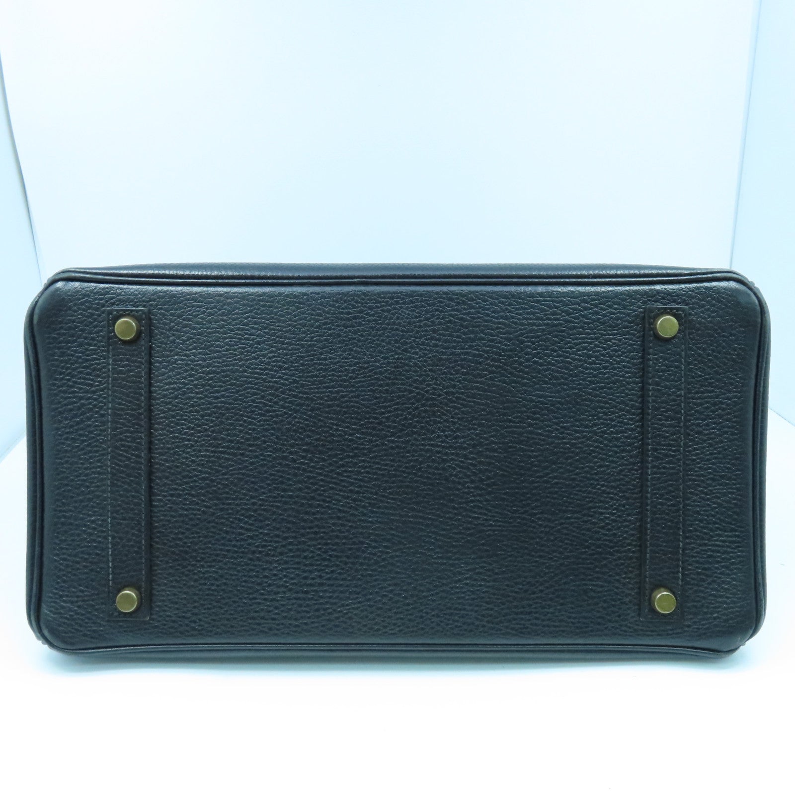HERMES Ardennes皮革Birkin 35金扣手挽袋黑色