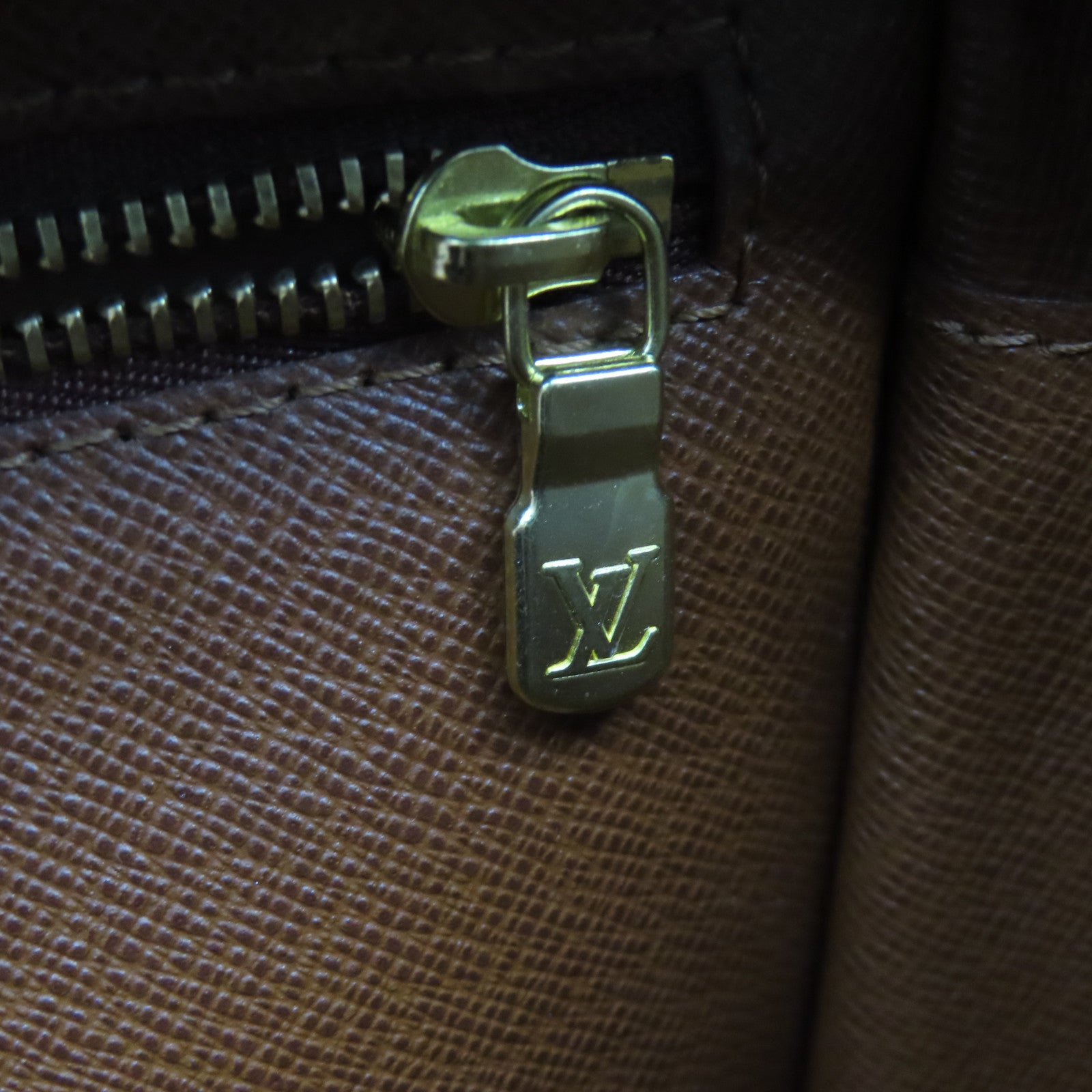 LOUIS VUITTON Monogram Trocadero 27金扣肩背袋啡色