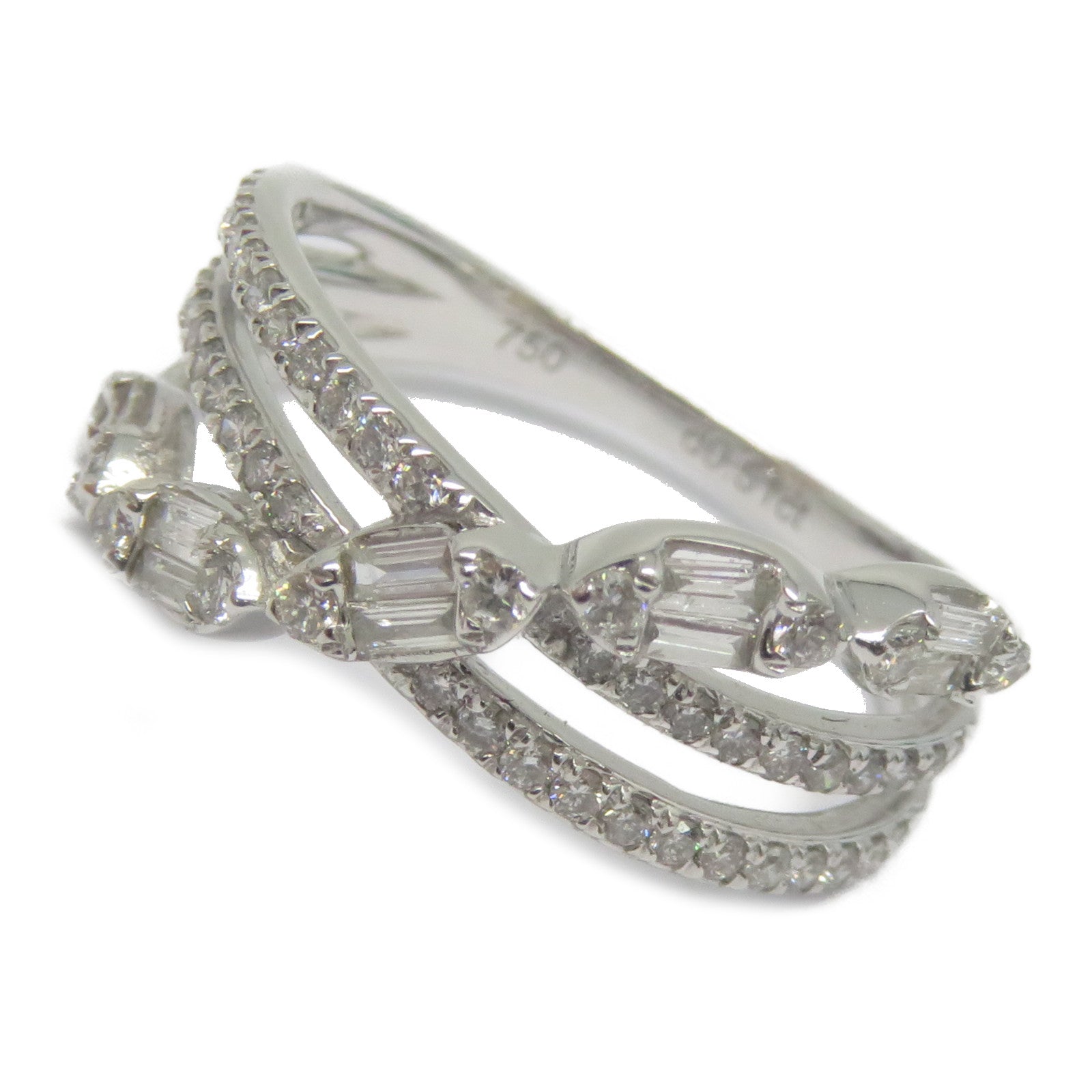 JEWELRY 18K白金Diamond Ring 0.51ct鑽石戒指US#6
