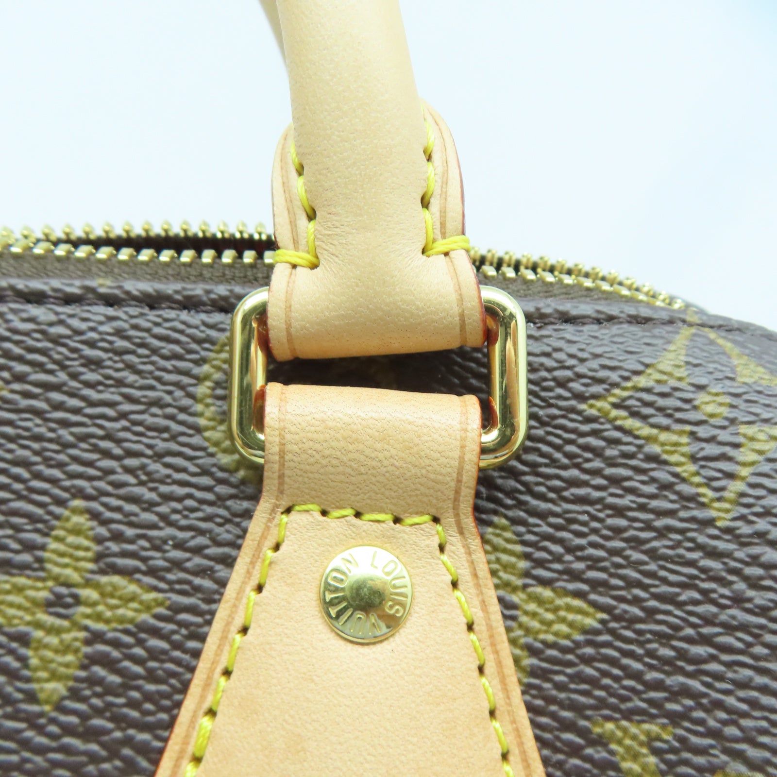 LOUIS VUITTON Monogram Speedy Bandouliere 20金扣手挽肩背兩用袋棕色