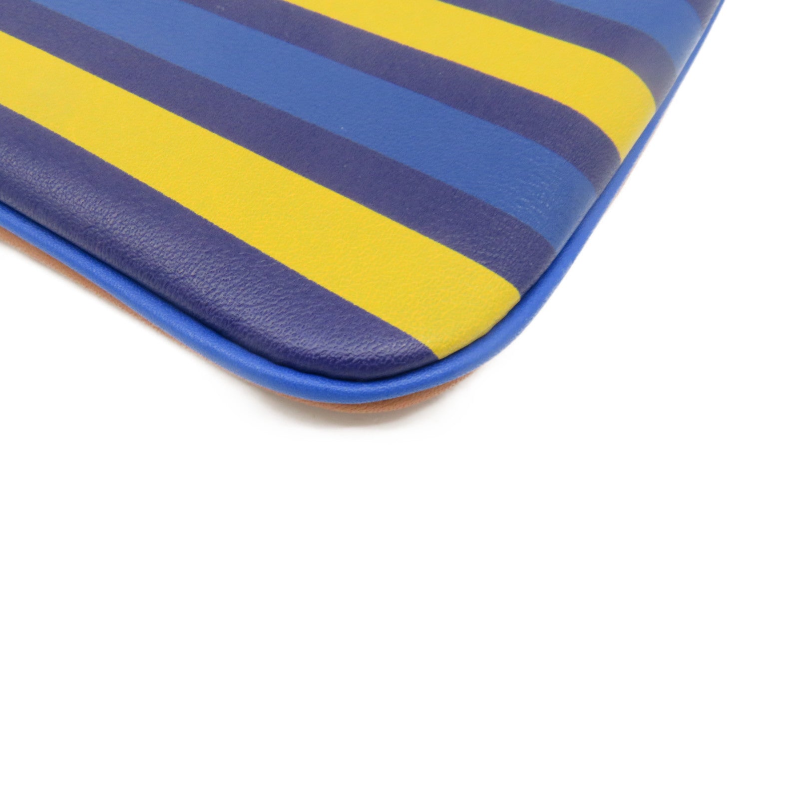 HERMES Evercolor皮革Pocket Pouch手拿包啡色/彩色