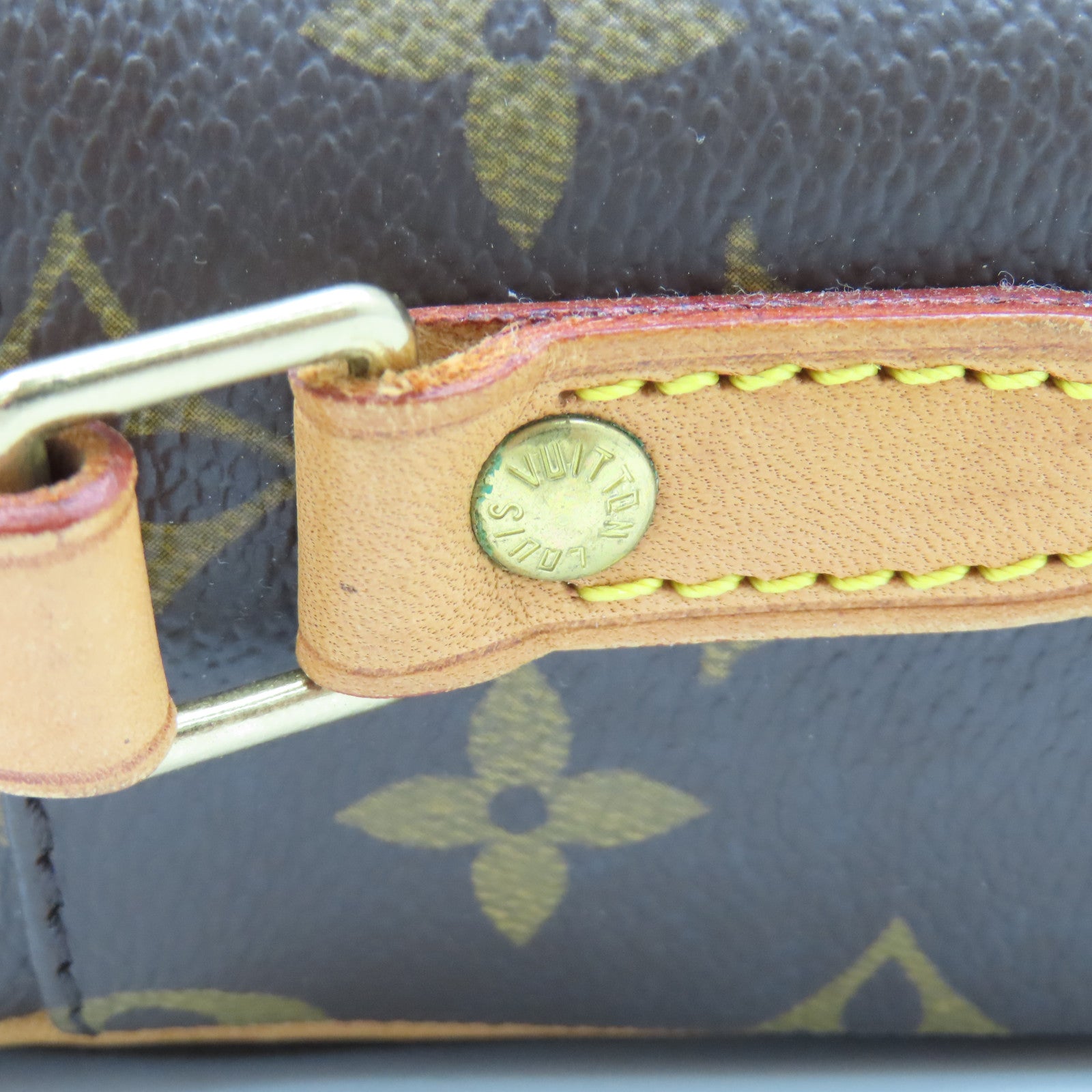 LOUIS VUITTON Monogram Trocadero 27金扣肩背袋啡色