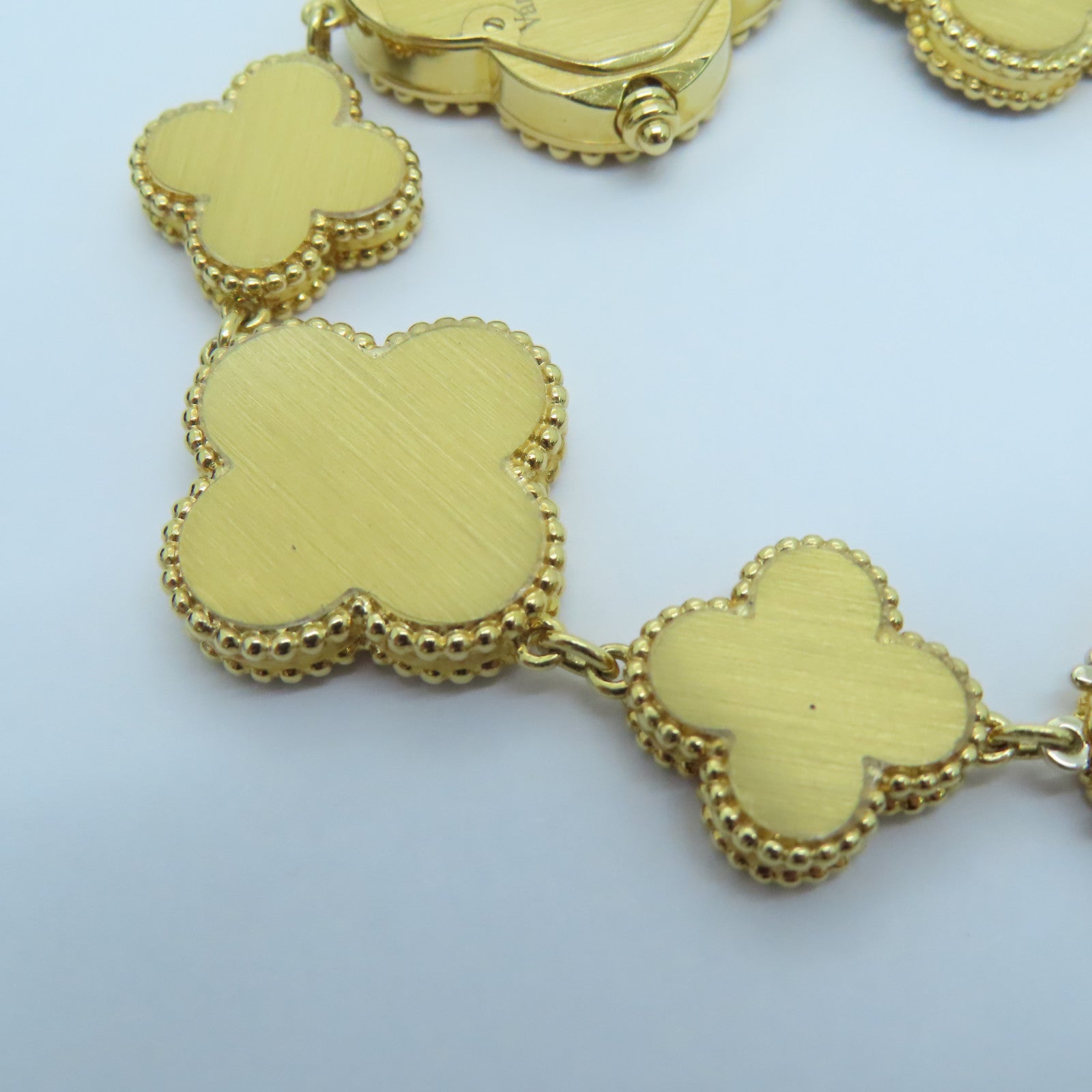 Van Cleef & Arpels 18K 黃金Alhambra Small Model Quartz Watch手錶