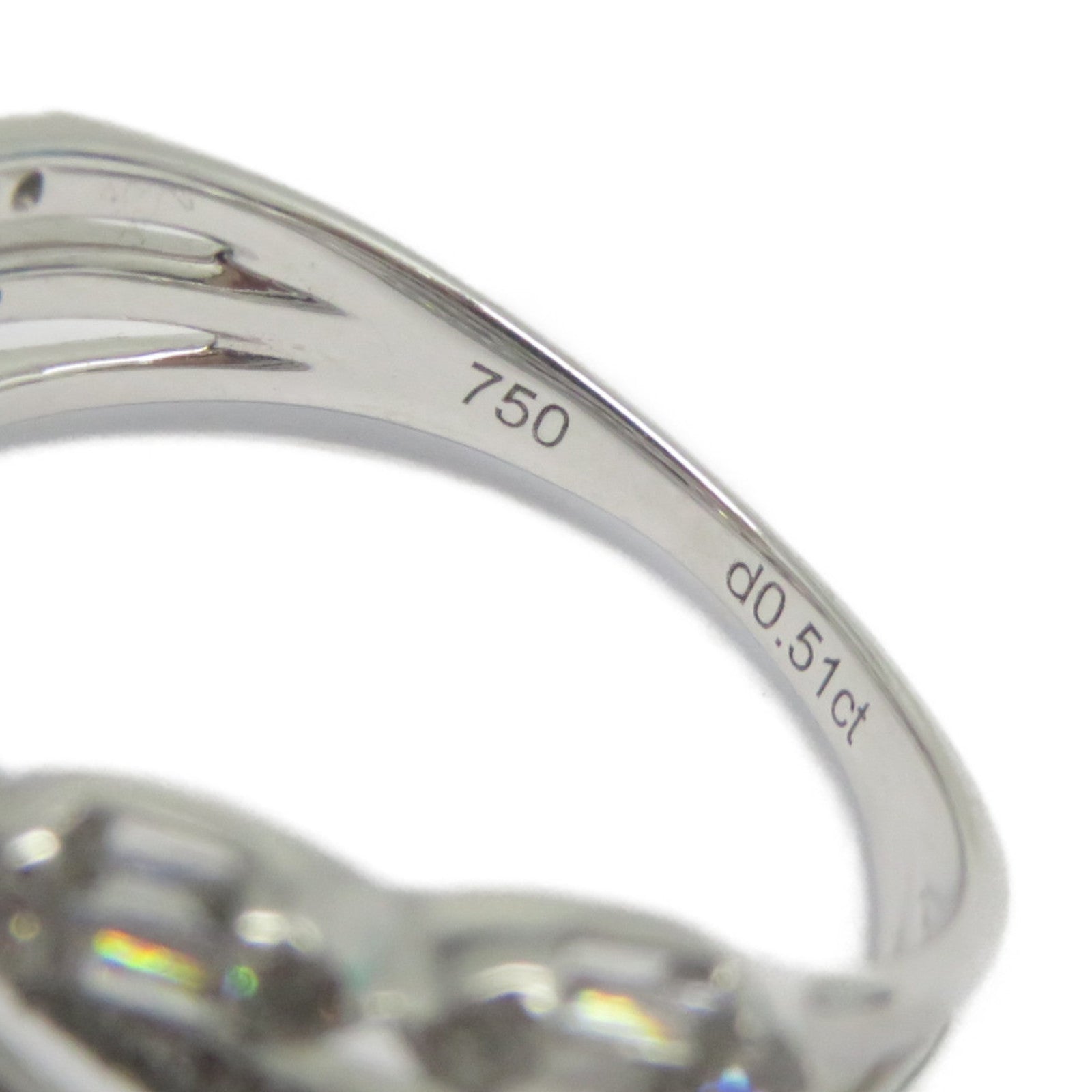 JEWELRY 18K白金Diamond Ring 0.51ct鑽石戒指US#6