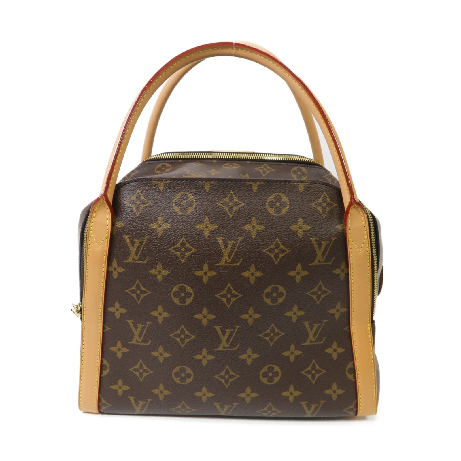 LOUIS VUITTON Monogram Marais MM金扣肩背袋棕色
