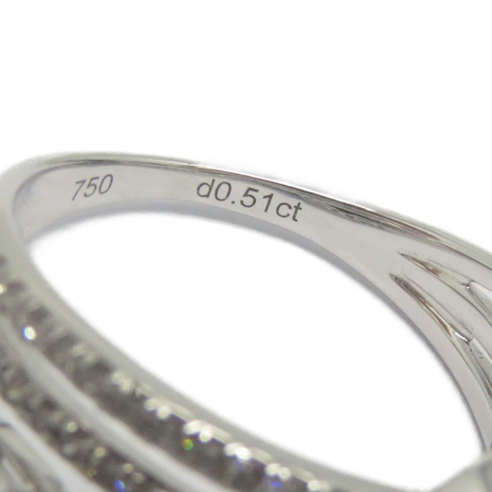 JEWELRY 18K白金Diamond Ring 0.51ct鑽石戒指US#6