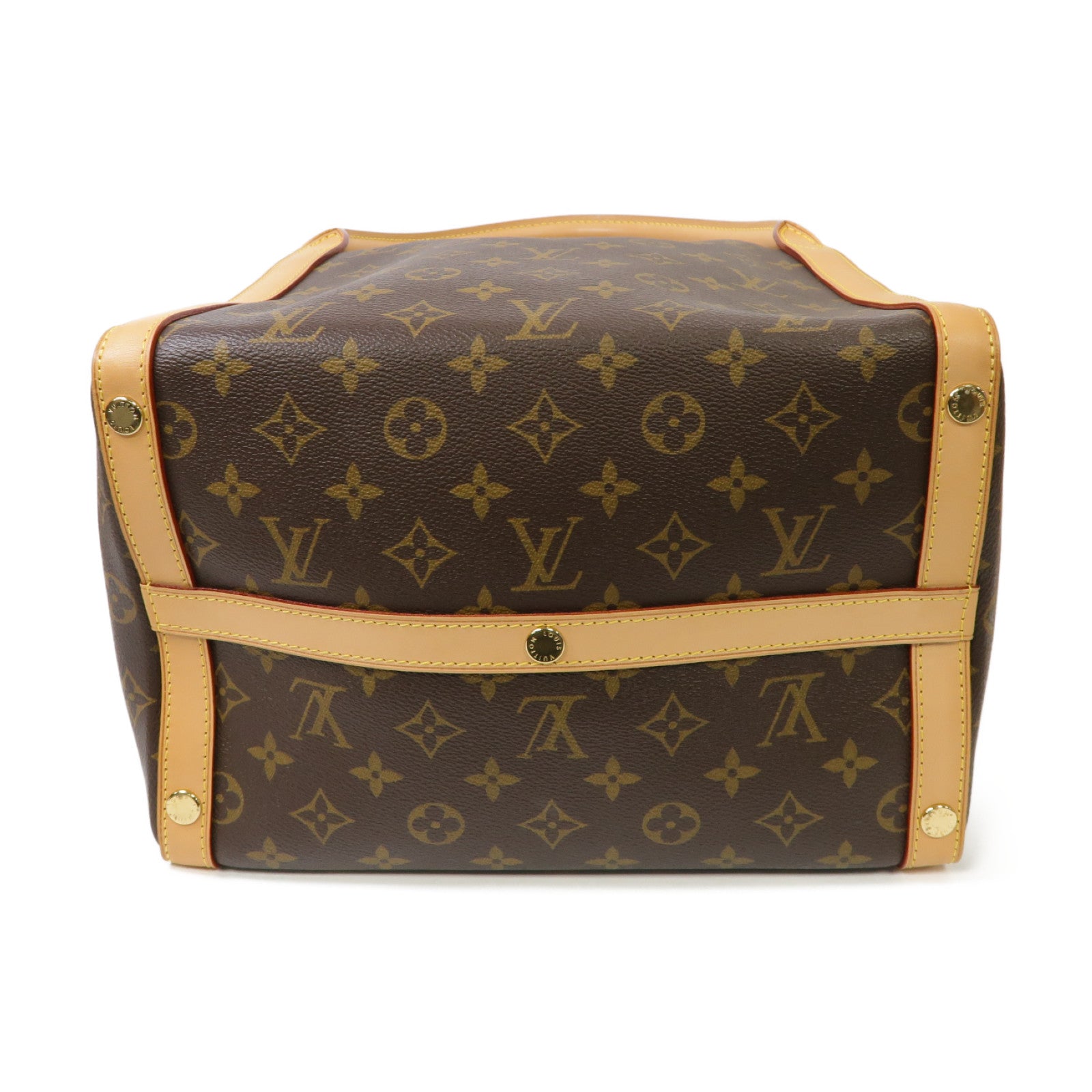 LOUIS VUITTON Monogram Marais MM金扣肩背袋棕色