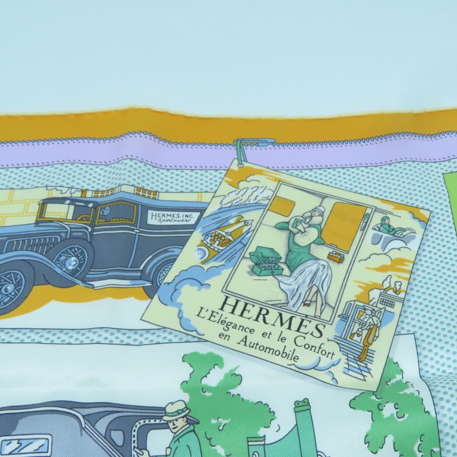 HERMES Silk Scarf 70 X 70 Silk Scarf Orange